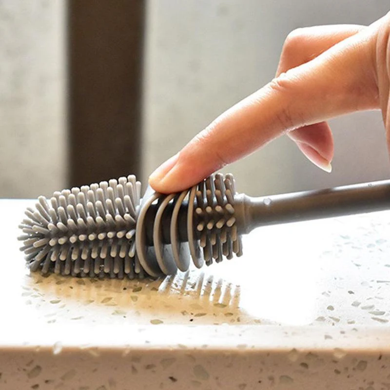 Bottle Cleaning Brush – Long Handle Silicone for Narrow Neck | Velvet Wipe - Image 6