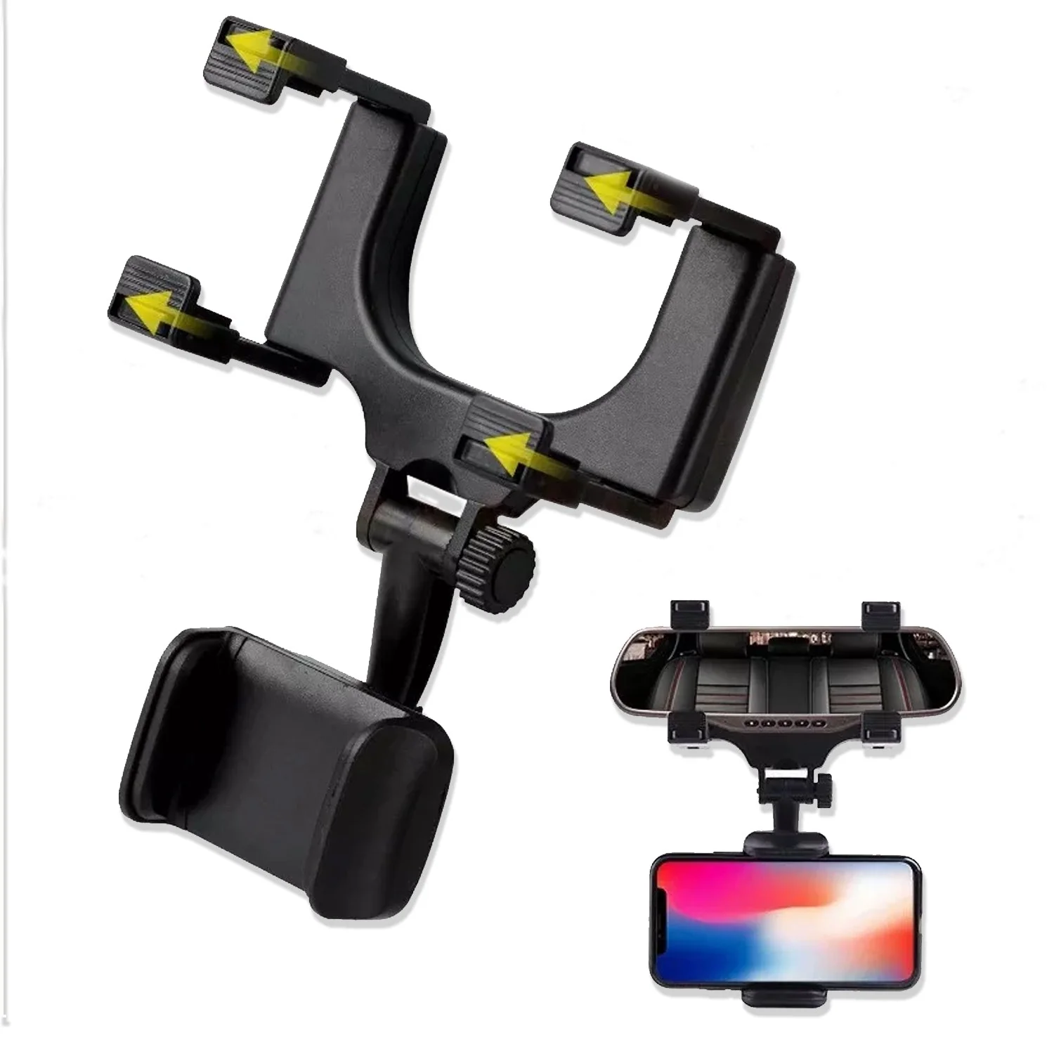 Car Rear View Mobile Holder – Universal Phone Mount | PHOBIA - Image 3