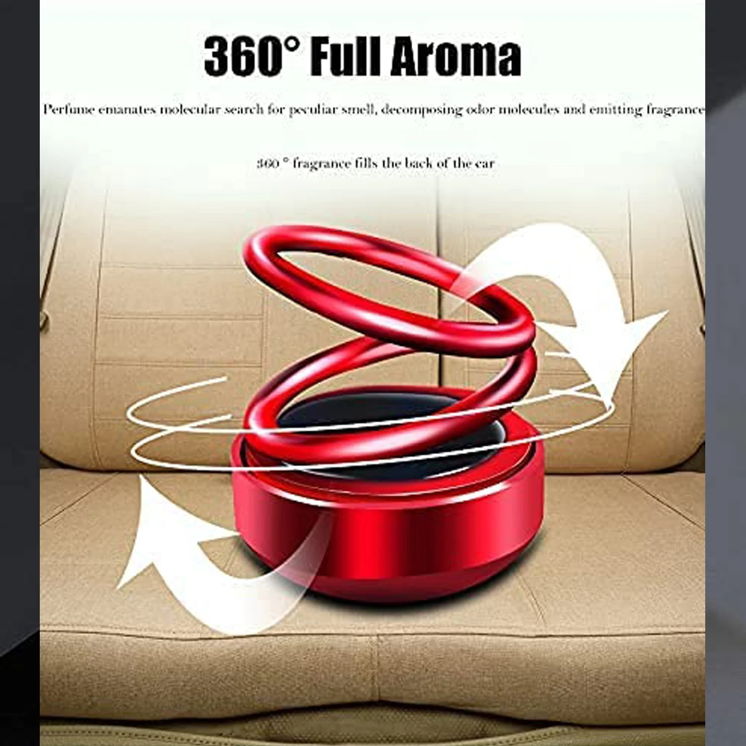 Solar Car Aroma Diffuser – 360° Rotating Fragrance | Velvet Wheels - Image 8