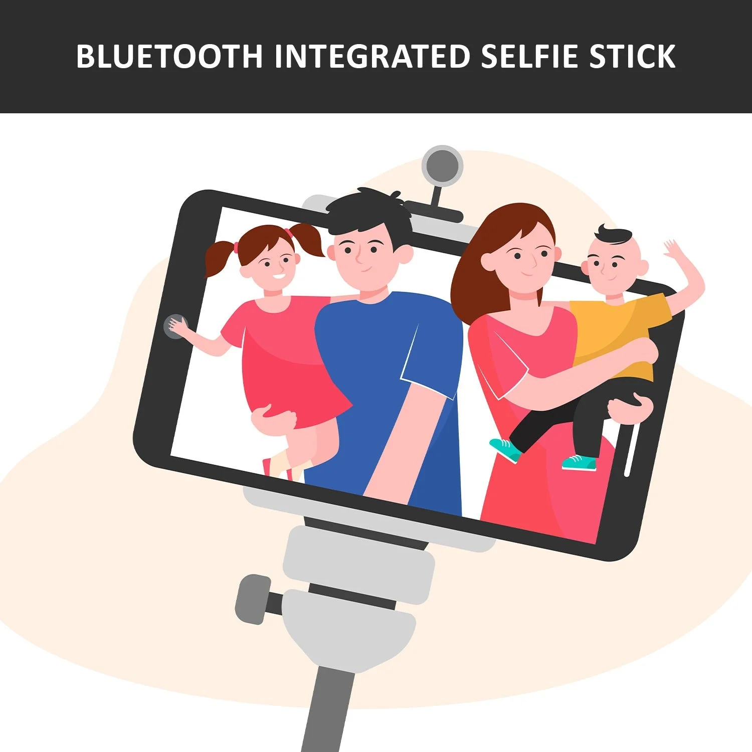 Bluetooth Selfie Stick – Extendable Phone Tripod Stand | PHOBIA - Image 5