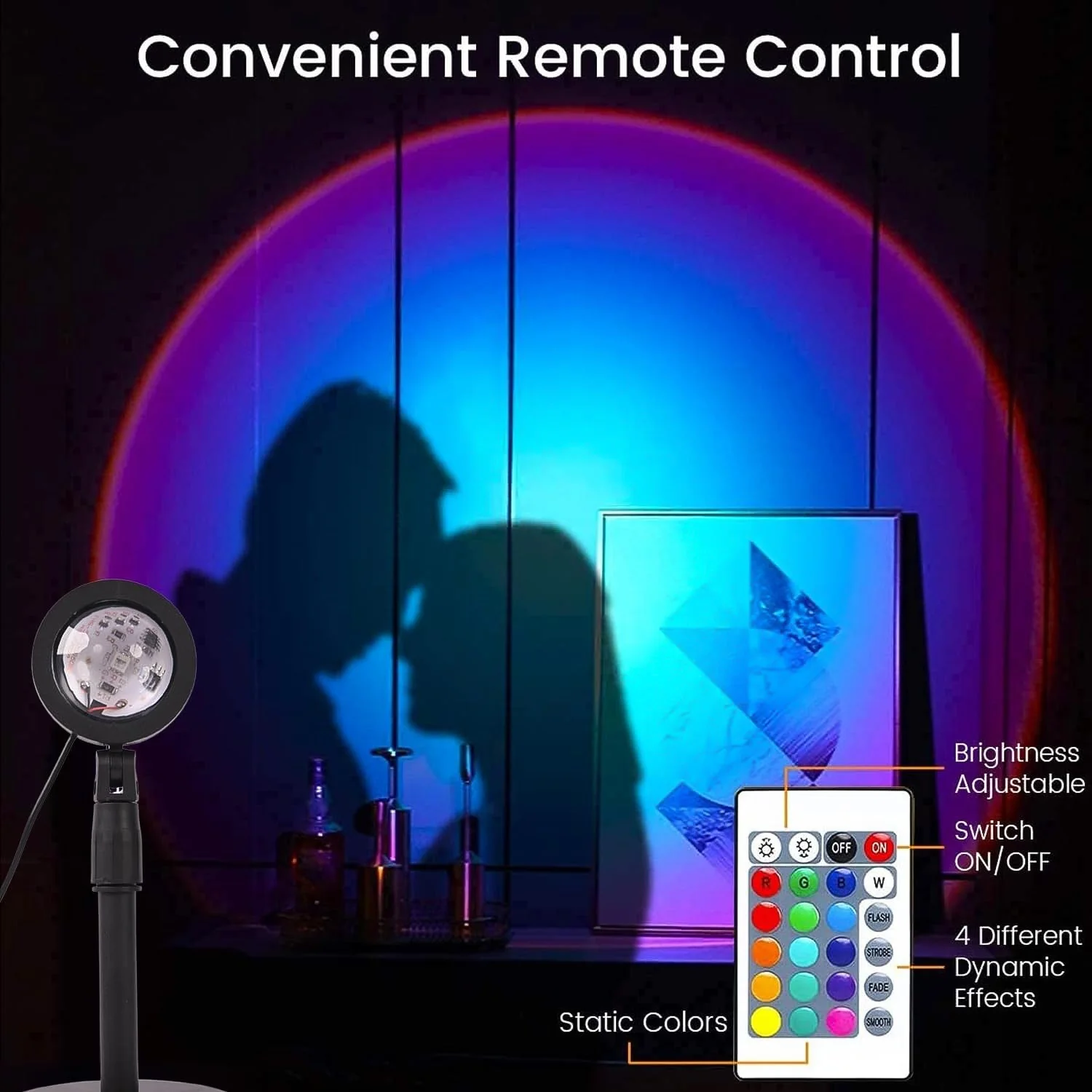 Sunset Projection Lamp – Multi-Color LED Light | Indo Glow - Image 3