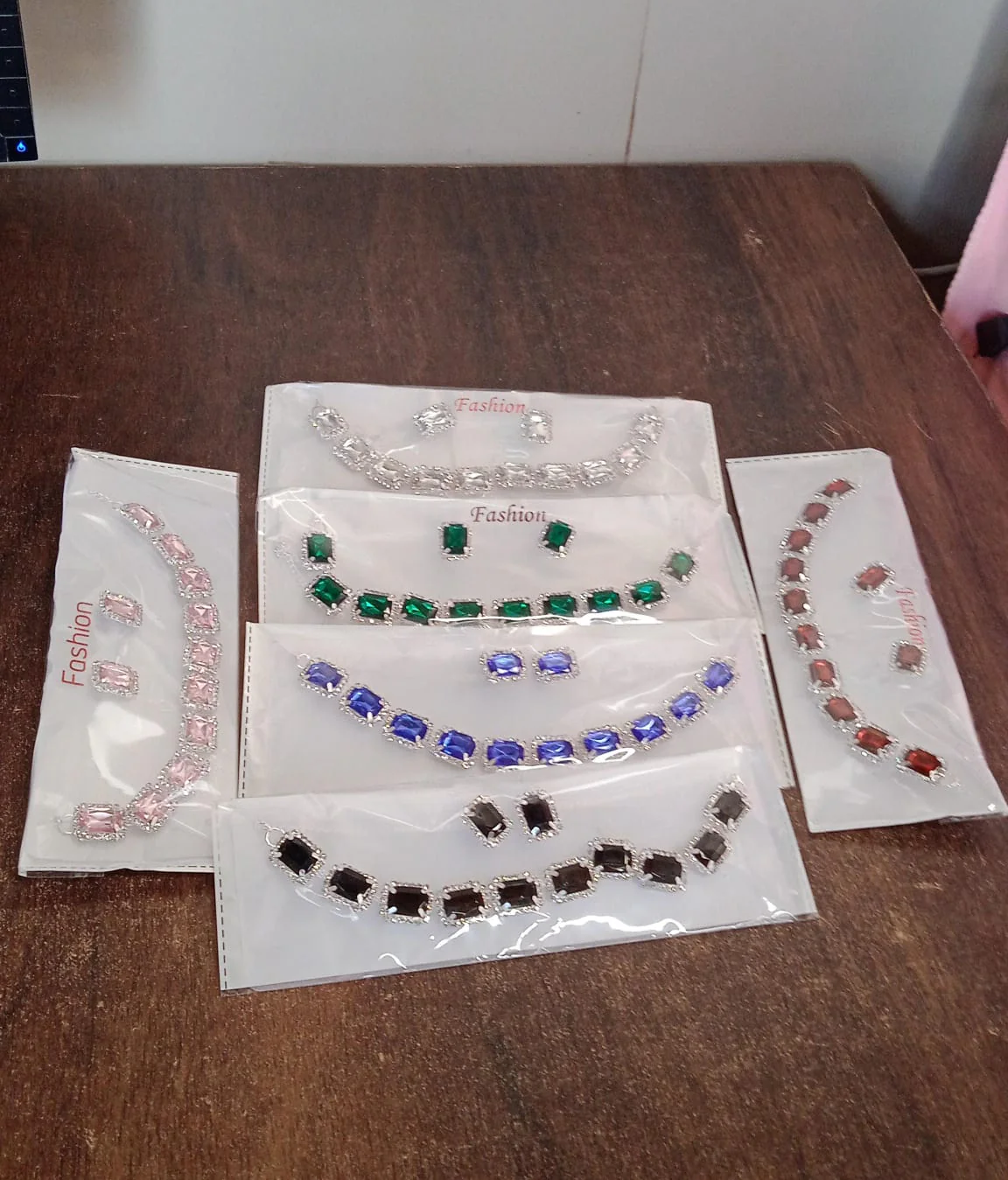 Diamond Necklace Set – Wedding Choker & Earrings | LilyGleam - Image 7