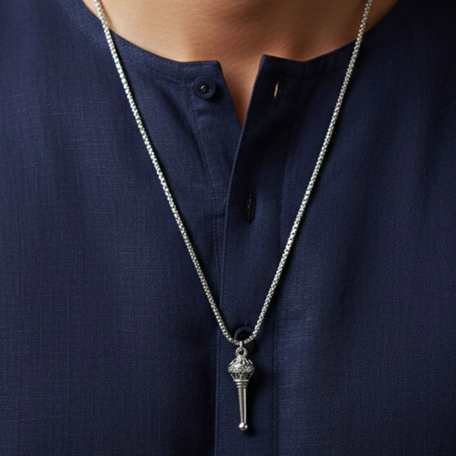 Hanuman Gada Pendant – Divine Strength & Chain | Soul Signs - Image 3