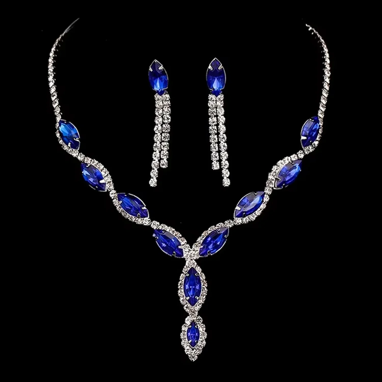 Wedding Jewelry Set – Ethnic Necklace & Earrings | LilyGleam - Image 4