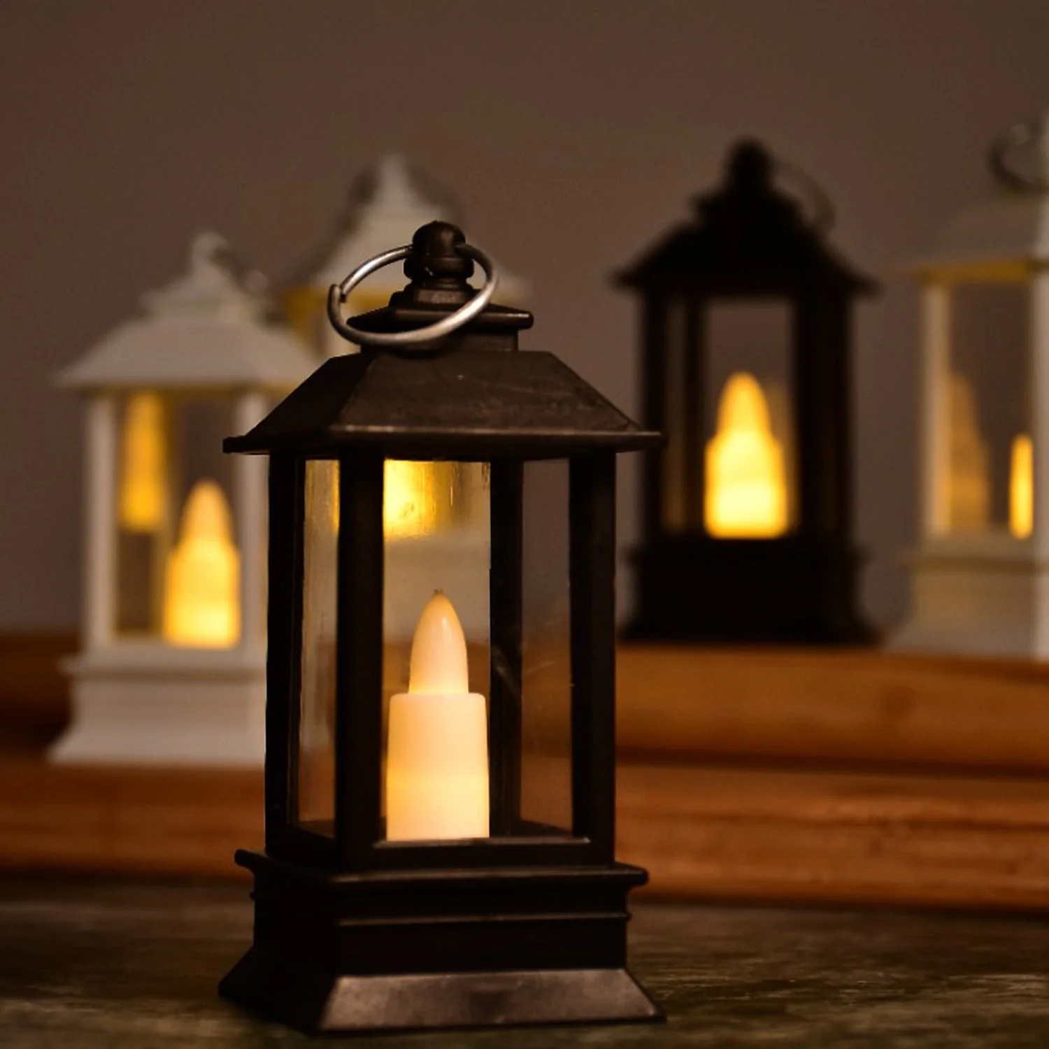 Flameless Candle Lantern – Rustic Battery Operated (24-Pack) | Indo Glow - Image 3