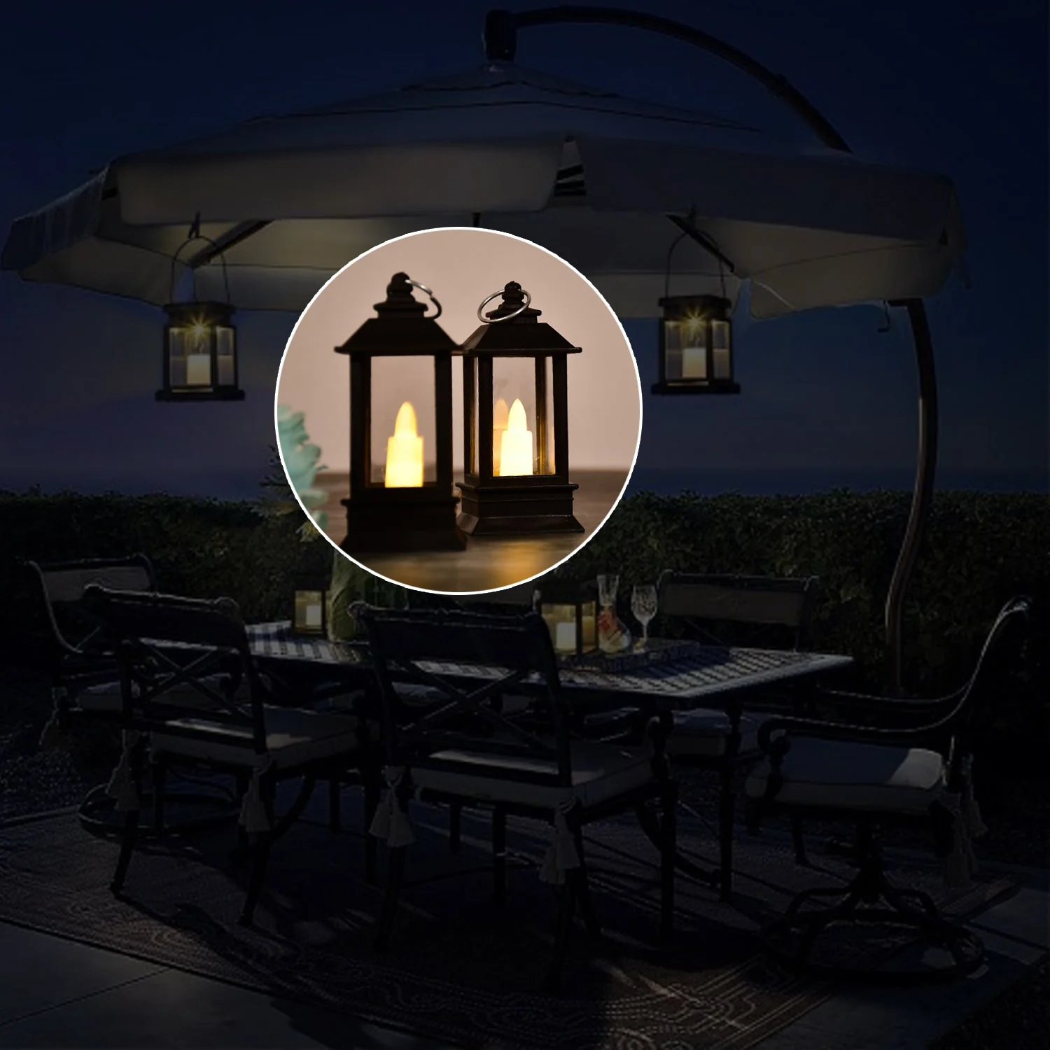 Flameless Candle Lantern – Rustic Battery Operated (24-Pack) | Indo Glow - Image 7