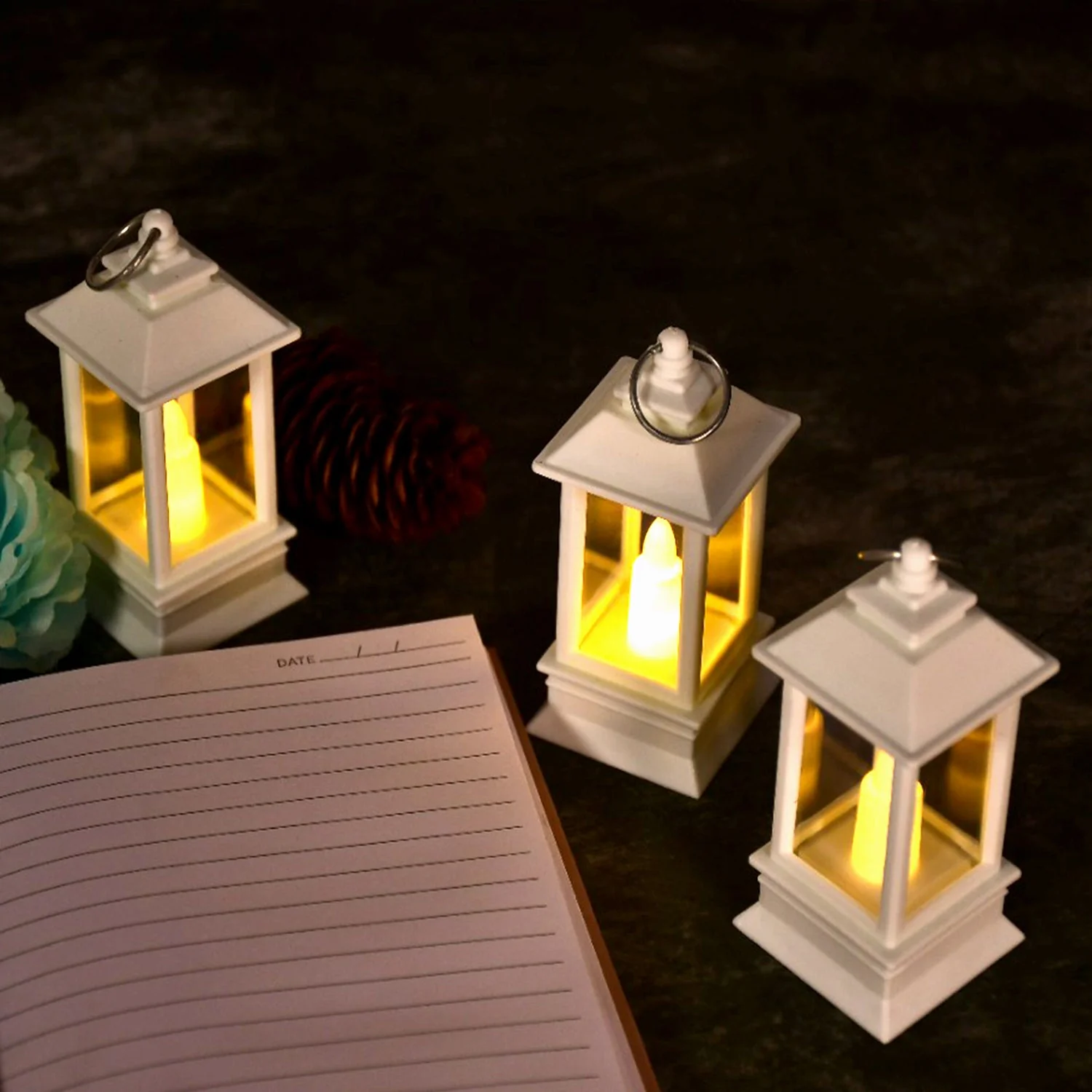 Flameless Candle Lantern – Rustic Battery Operated (24-Pack) | Indo Glow - Image 8