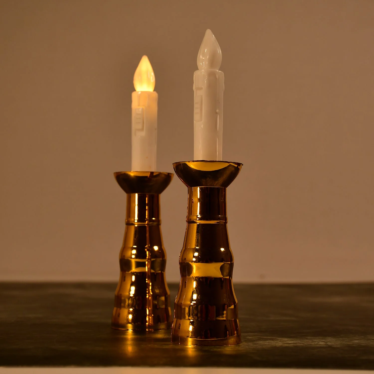 Flameless LED Candle Lights – Gold Base, Suction Cups | Styleva - Image 8