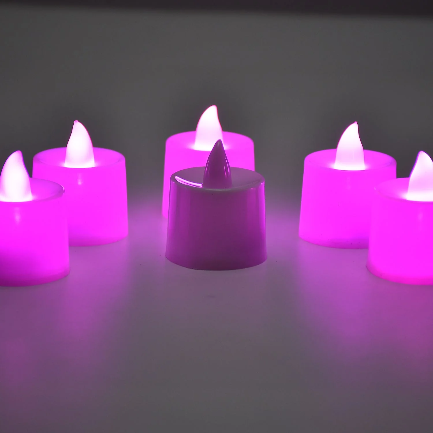 Pink Flameless LED Tealights – Safe Decorative Candles (24 Pcs) | Styleva - Image 6