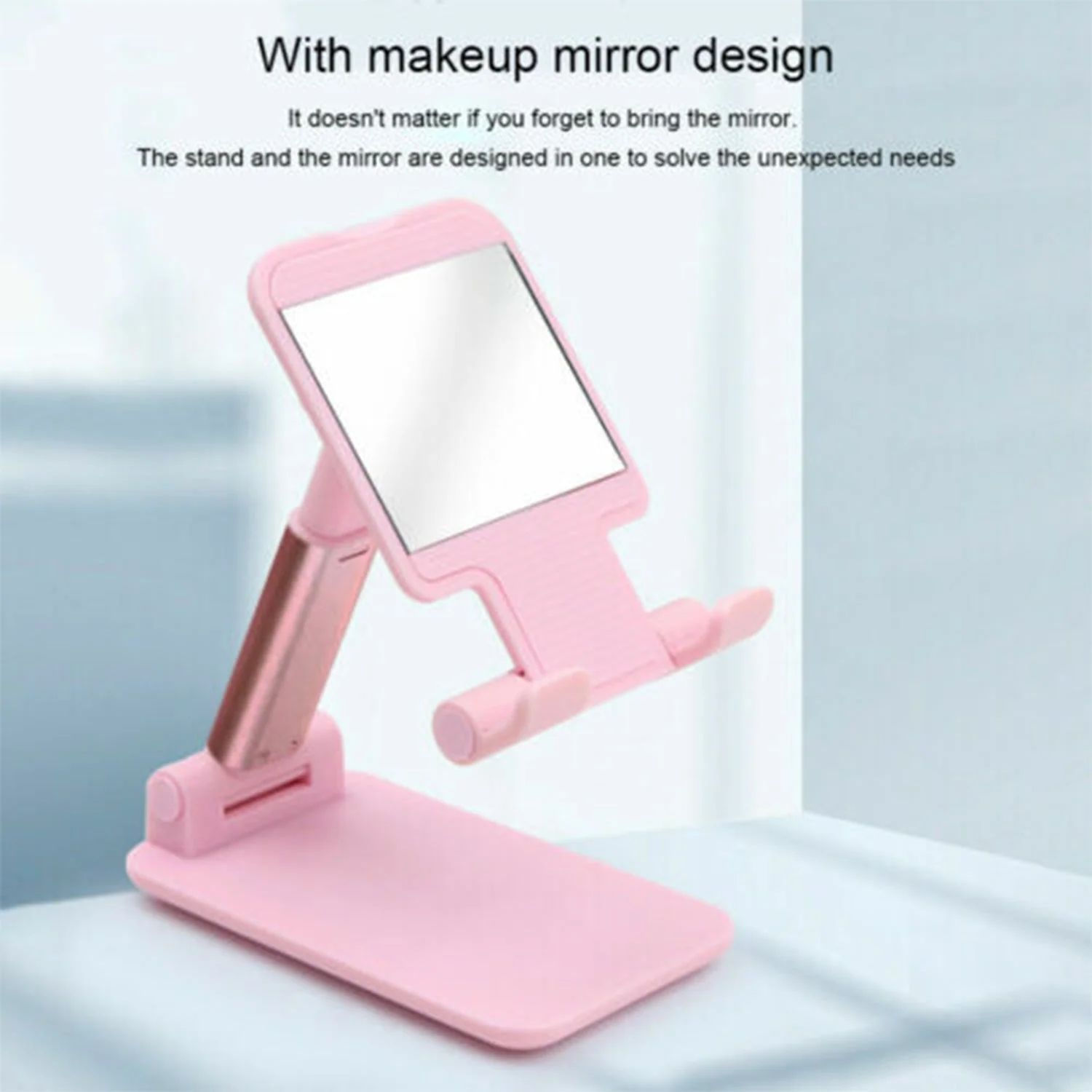 Adjustable Phone Stand – 3-Way Desk Mobile Holder with Mirror | Deskrova - Image 7
