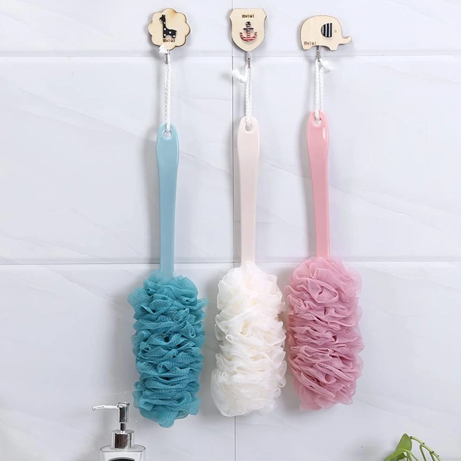 Loofah Back Scrubber – Long Handle, Gentle Exfoliation | Mist & Relax - Image 4
