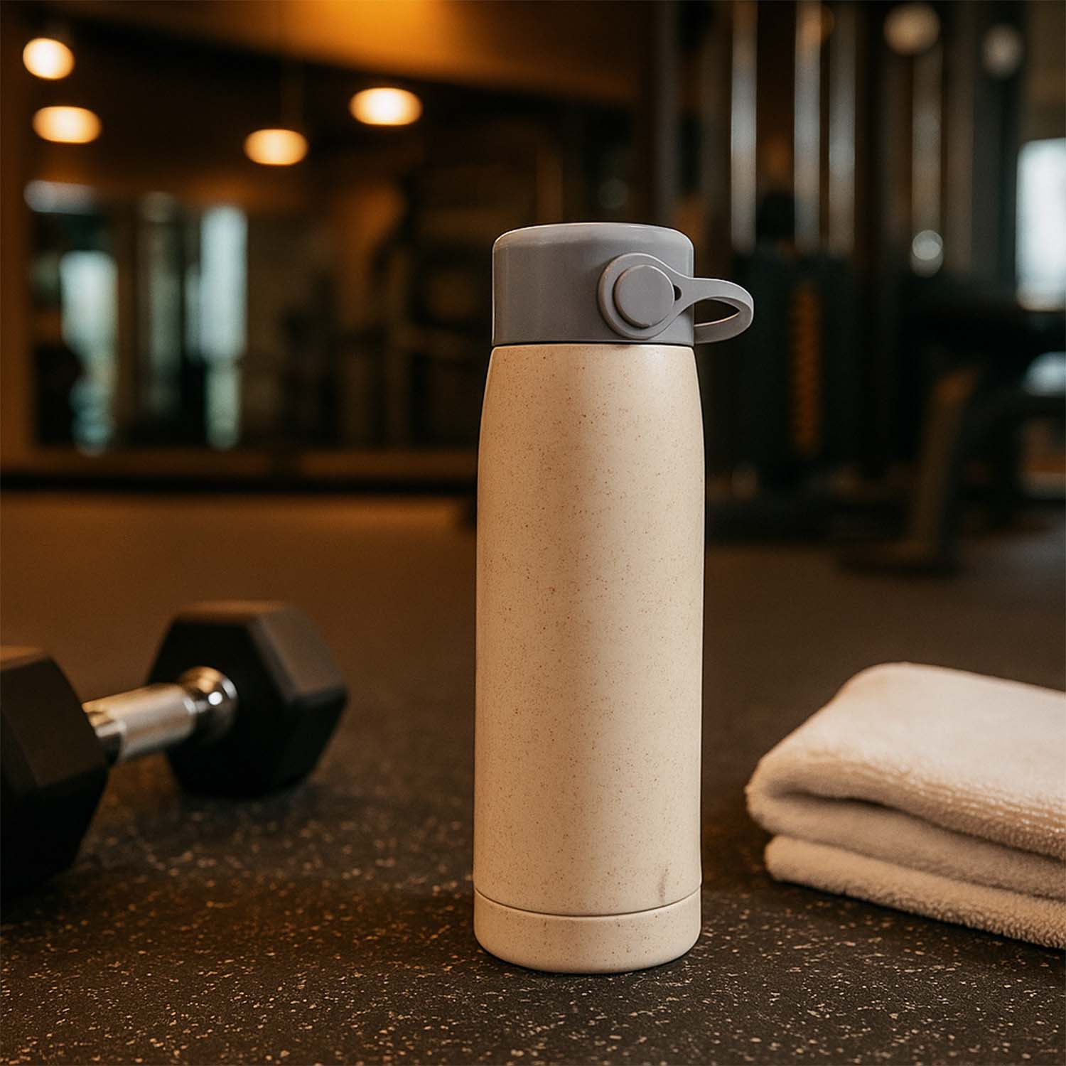 Glass Water Bottle with Phone Holder 380ml | Own Hydrate - Image 7