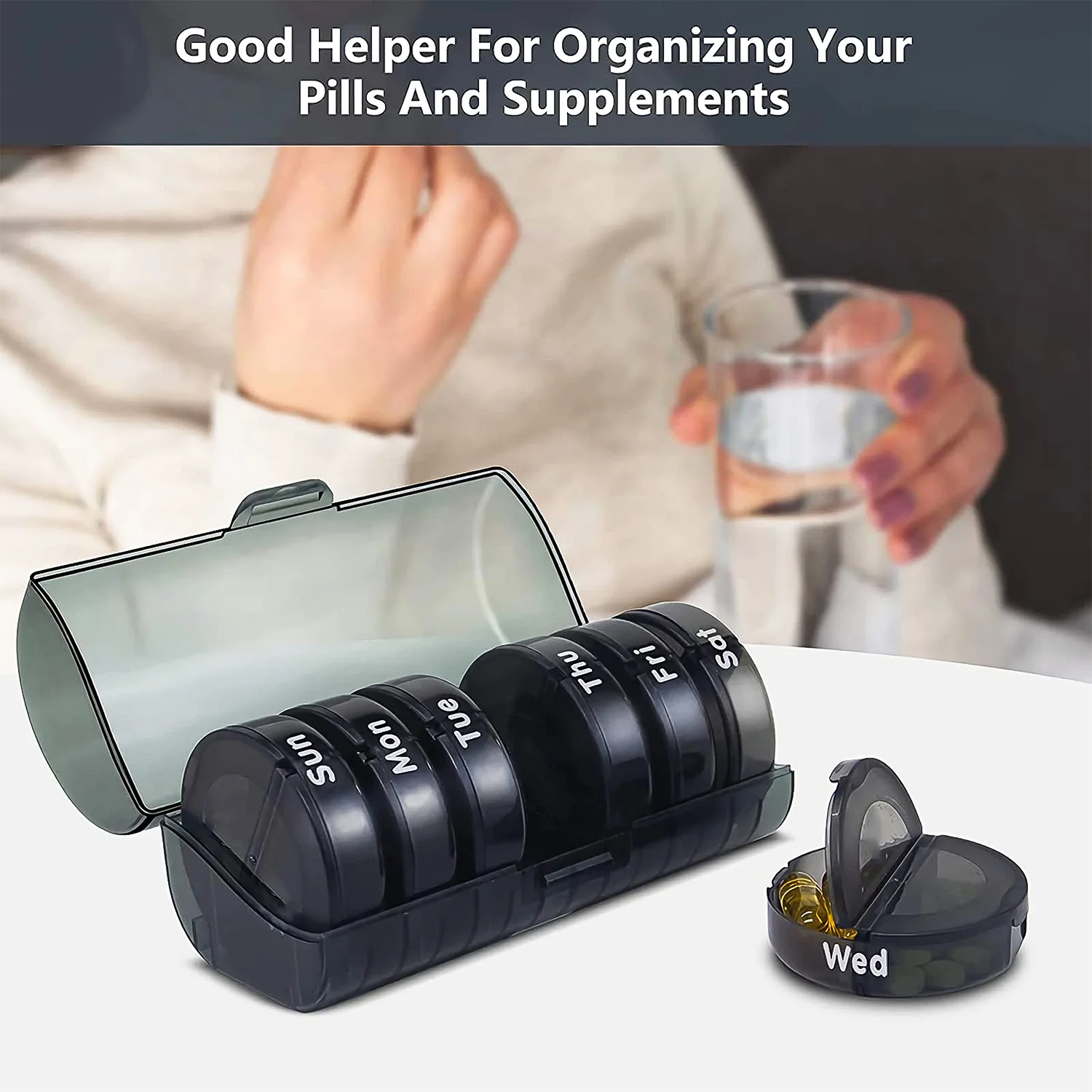 Weekly Pill Organizer – 7 Day AM/PM Medicine Box | FERVENT - Image 8