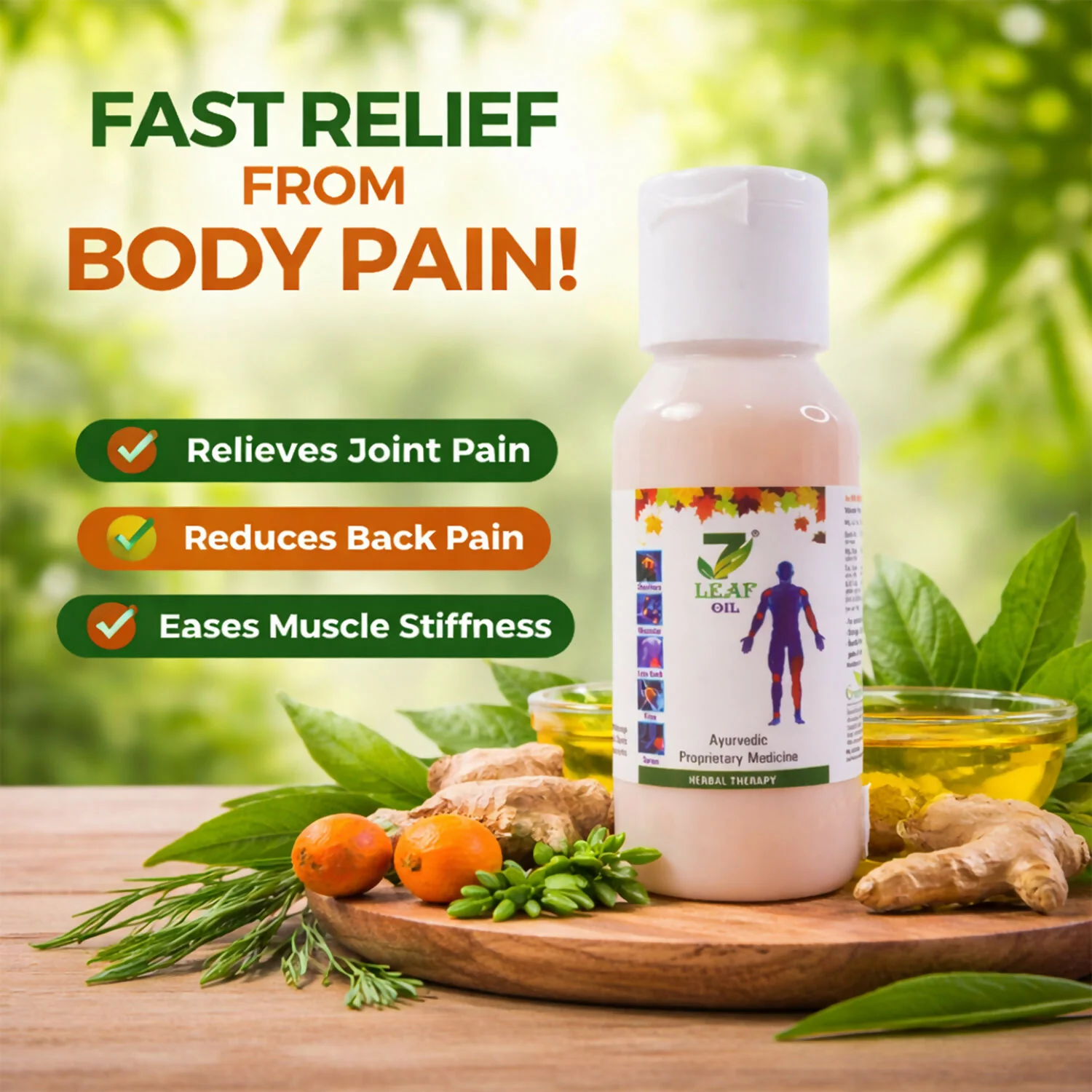 Ayurvedic Pain Relief Oil – Natural Joint & Muscle Comfort - Image 3
