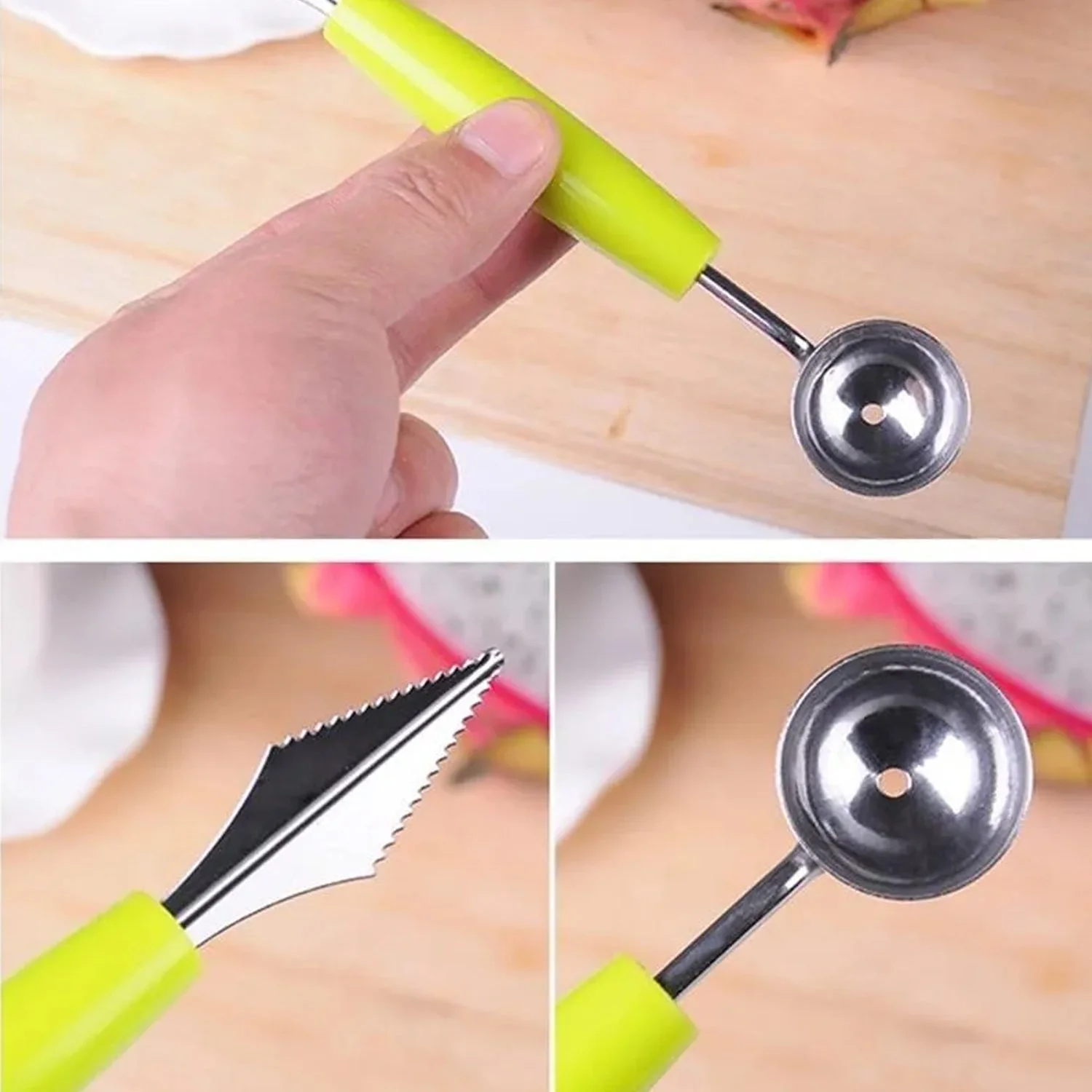 Fruit Carving Tool Kit – Stainless Steel Peeler & Scooper | Quickslice - Image 10