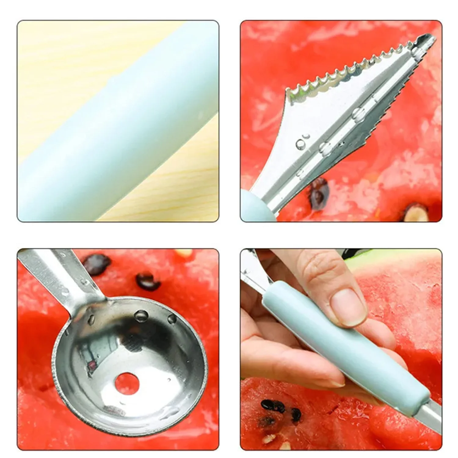 Fruit Carving Tool Kit – Stainless Steel Peeler & Scooper | Quickslice - Image 11