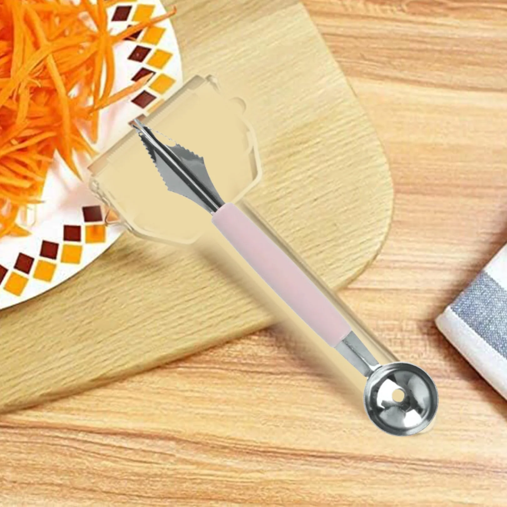 Fruit Carving Tool Kit – Stainless Steel Peeler & Scooper | Quickslice - Image 12