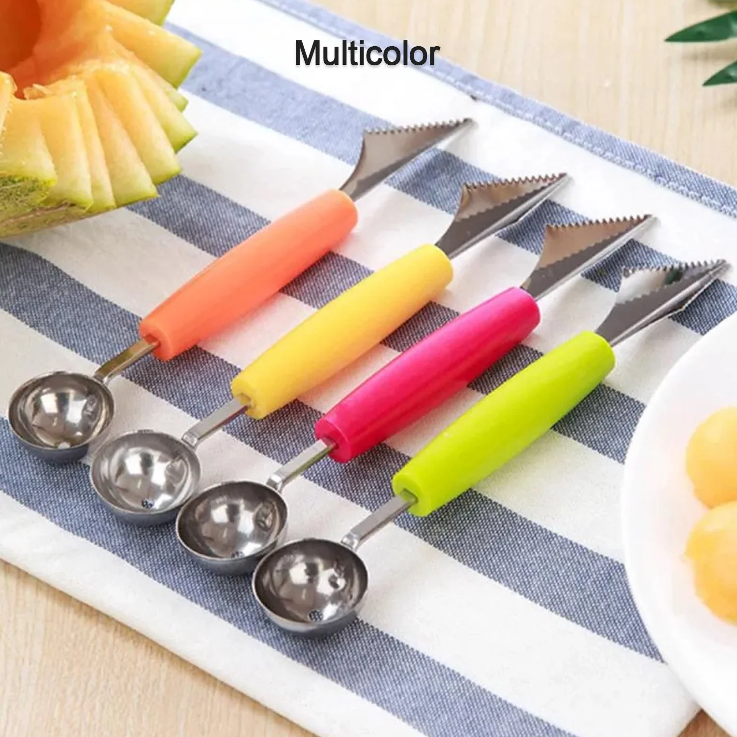 Fruit Carving Tool Kit – Stainless Steel Peeler & Scooper | Quickslice - Image 7