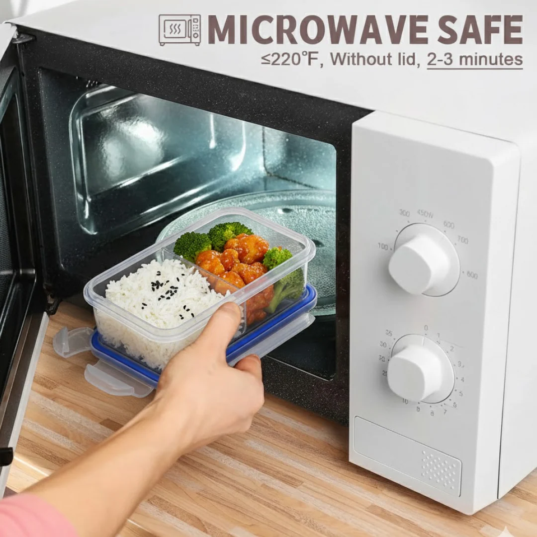 Airtight Lunch Box – 4-Side Lock, BPA-Free | Lunchie Bunchie - Image 4