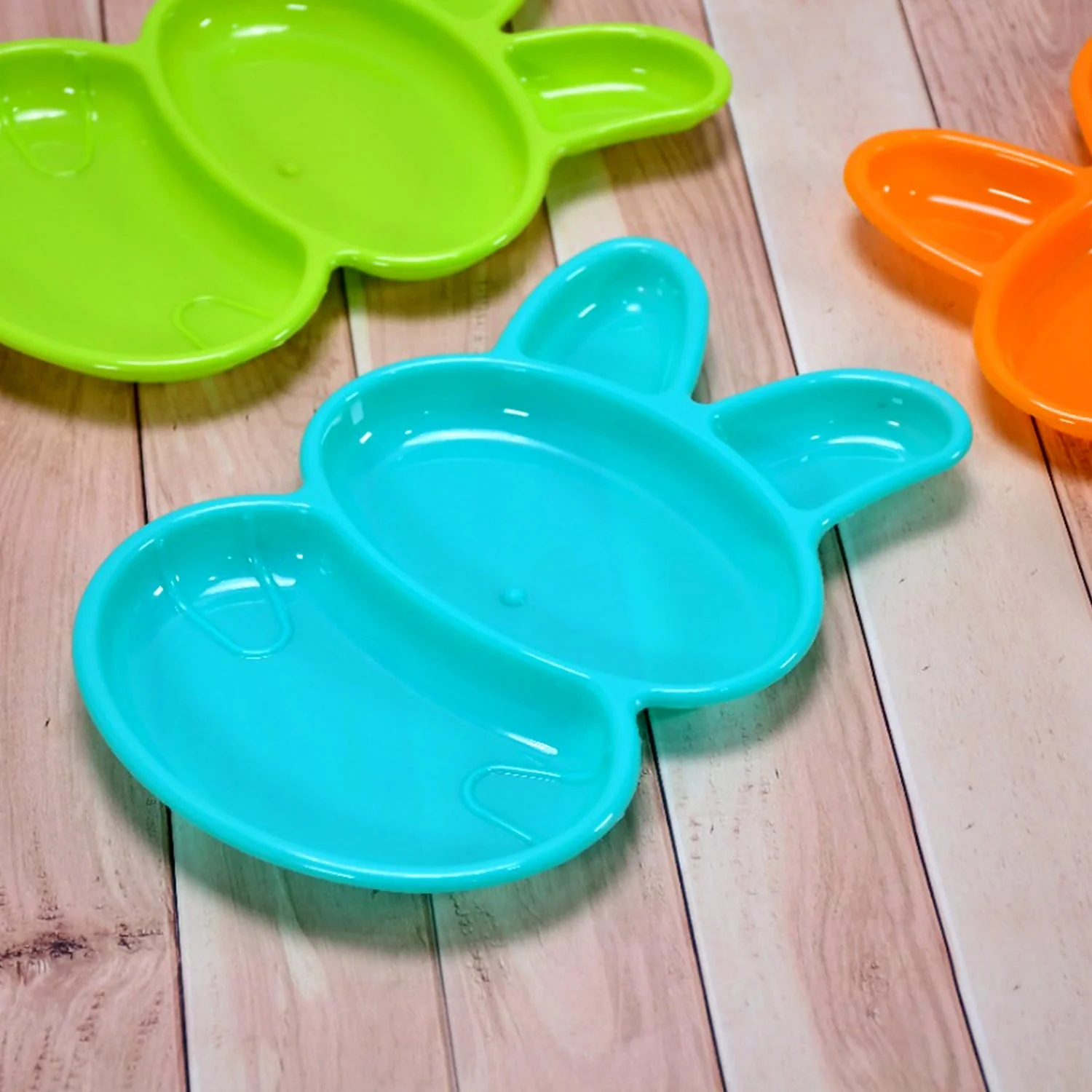 Kids' Rabbit Dish Set – Unbreakable Multicolor 6-Piece | TinyTrendy - Image 10