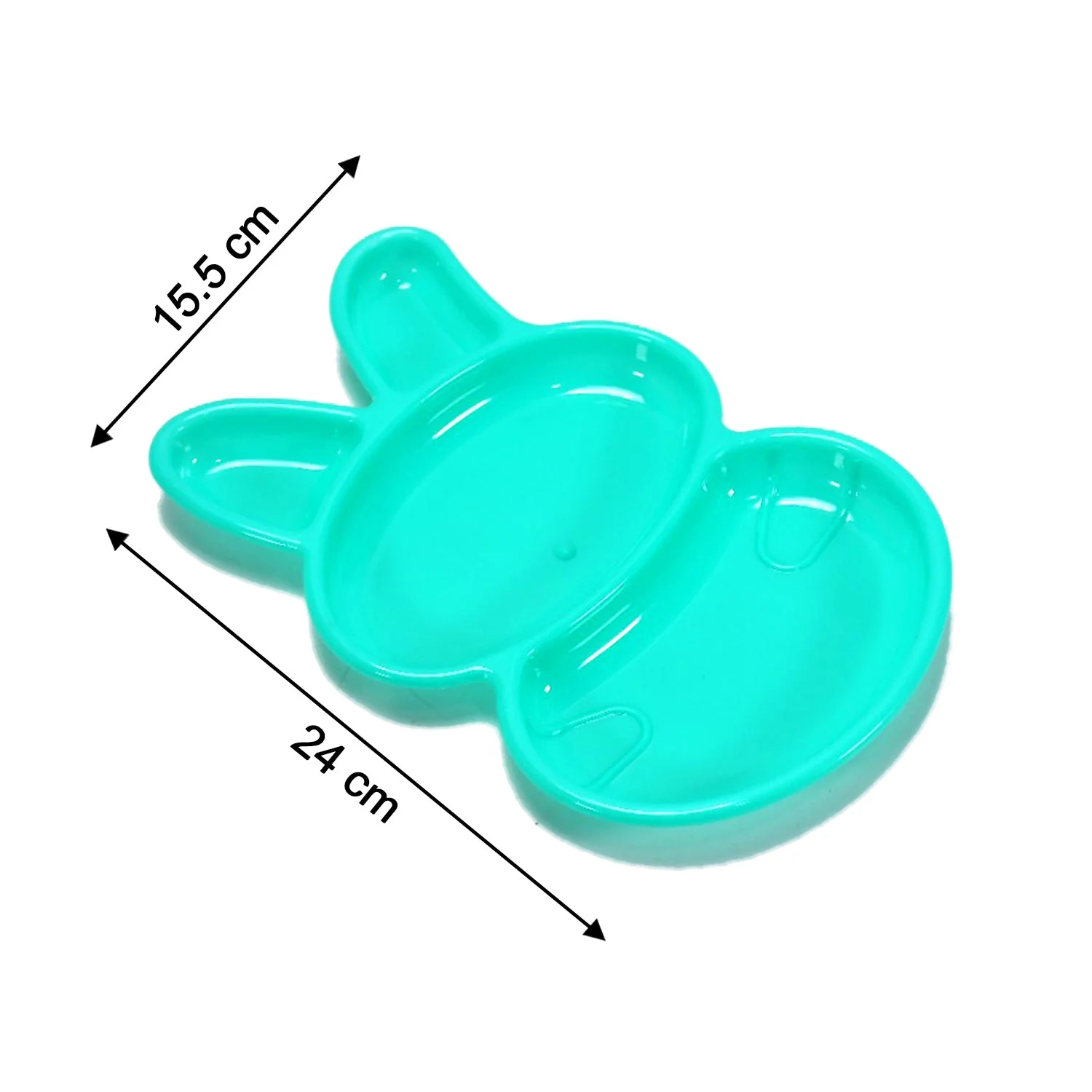 Kids' Rabbit Dish Set – Unbreakable Multicolor 6-Piece | TinyTrendy - Image 9