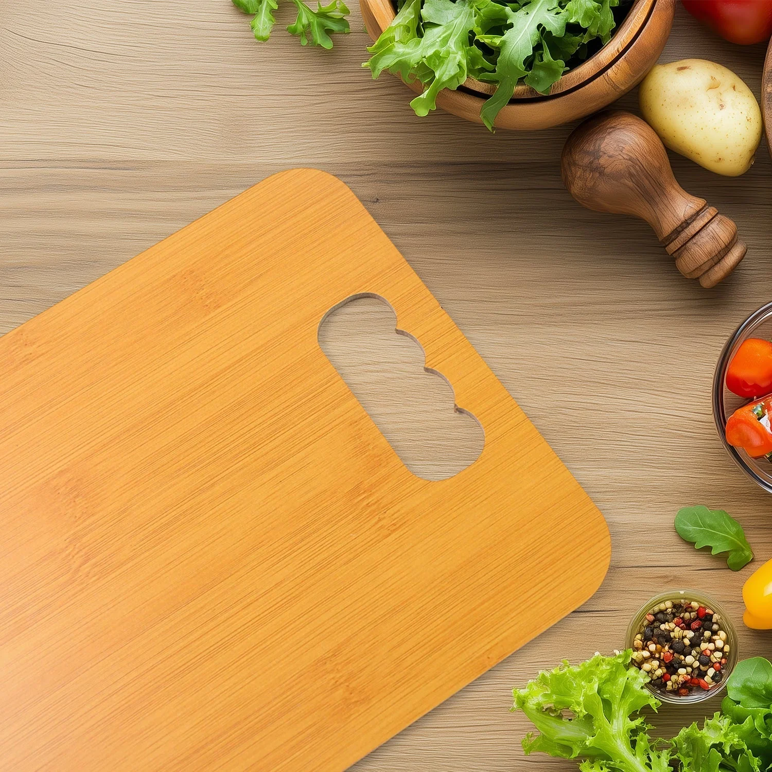 Wooden Chopping Board – Durable Vegetable Cutter | Cisora - Image 3