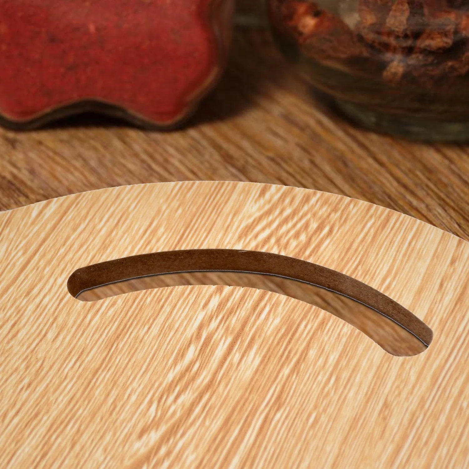 Wooden Round Chopping Board – Durable Bamboo Kitchen Board | Quickslice - Image 5