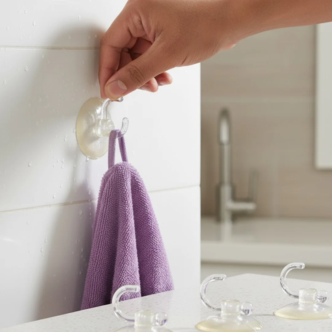 Transparent Suction Hooks – Strong Hold, Drill-Free Storage | GlimmerHome - Image 8