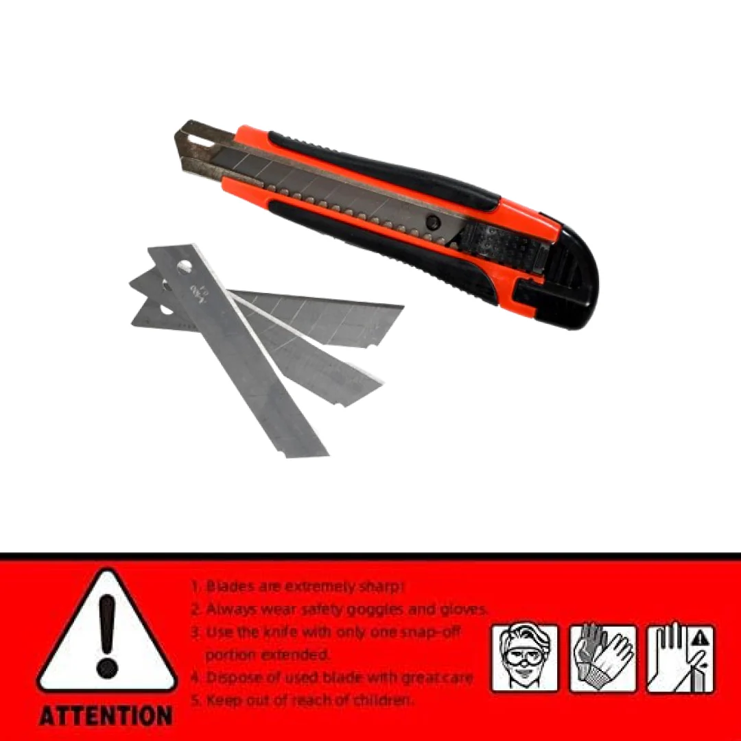 Cutter Knife Set – Heavy Duty 18mm Blades & Rubber Grip | VoltDesk - Image 5