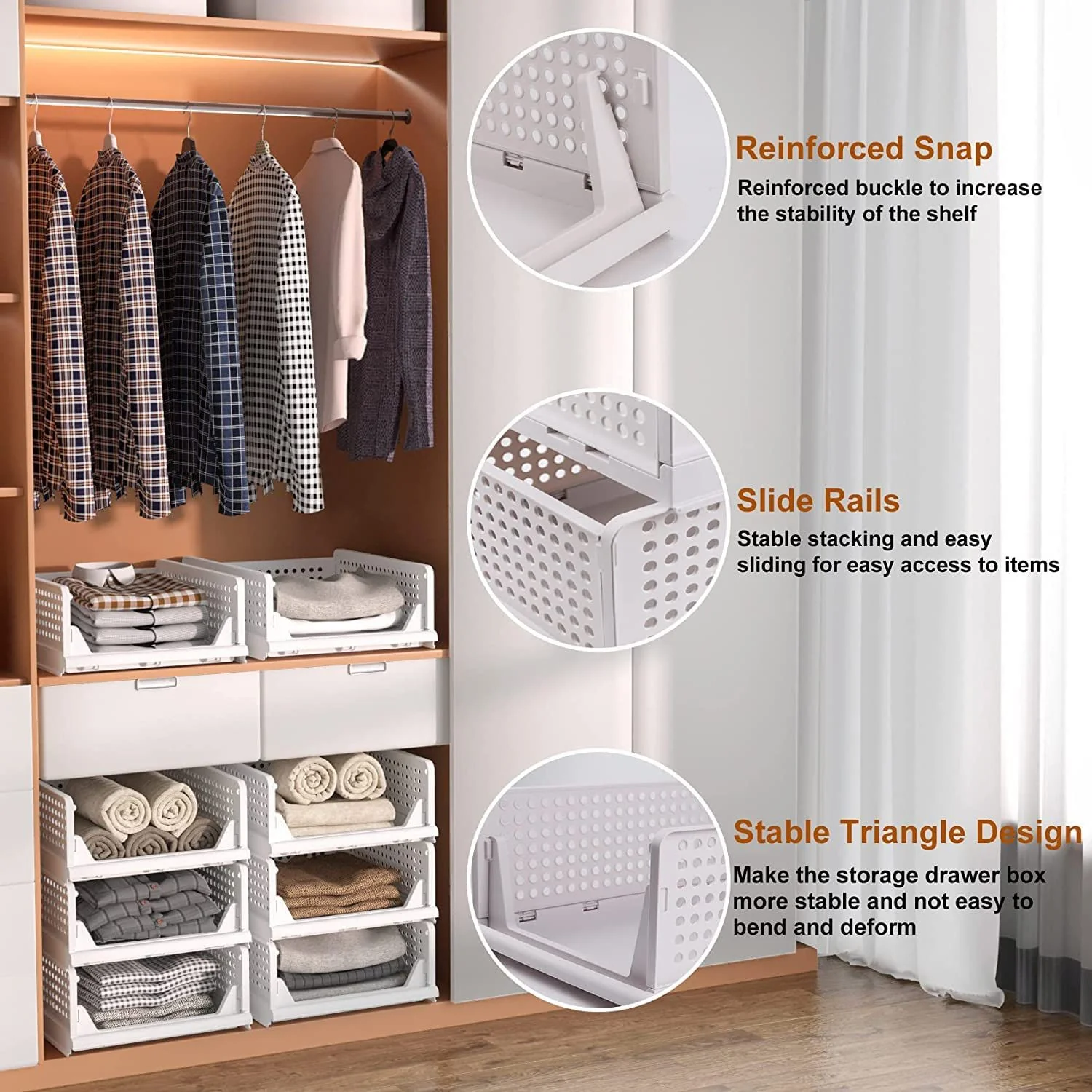 Wardrobe Clothes Organizer – 3-Layer Foldable Storage | Indo Glow - Image 6