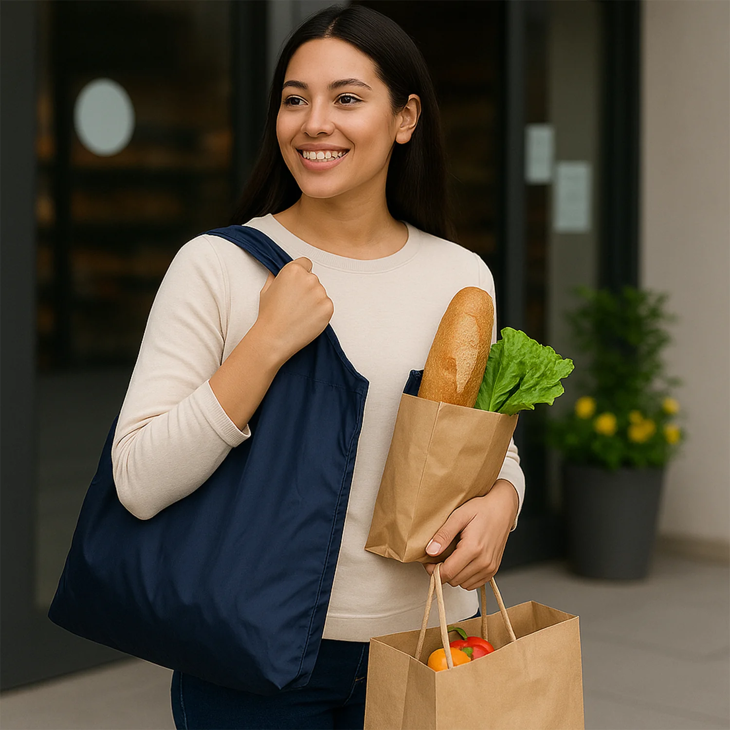 Reusable Grocery Bags – Foldable, Durable & Eco-Friendly | FERVENT - Image 6