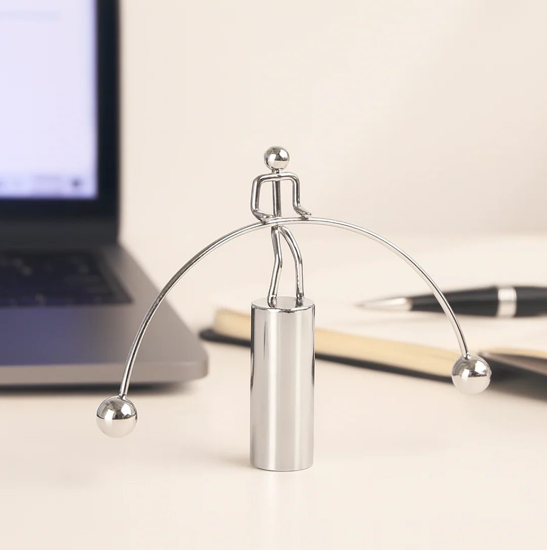 Newton Cradle Desk Toy – Steel Perpetual Motion | Spark Tots - Image 6