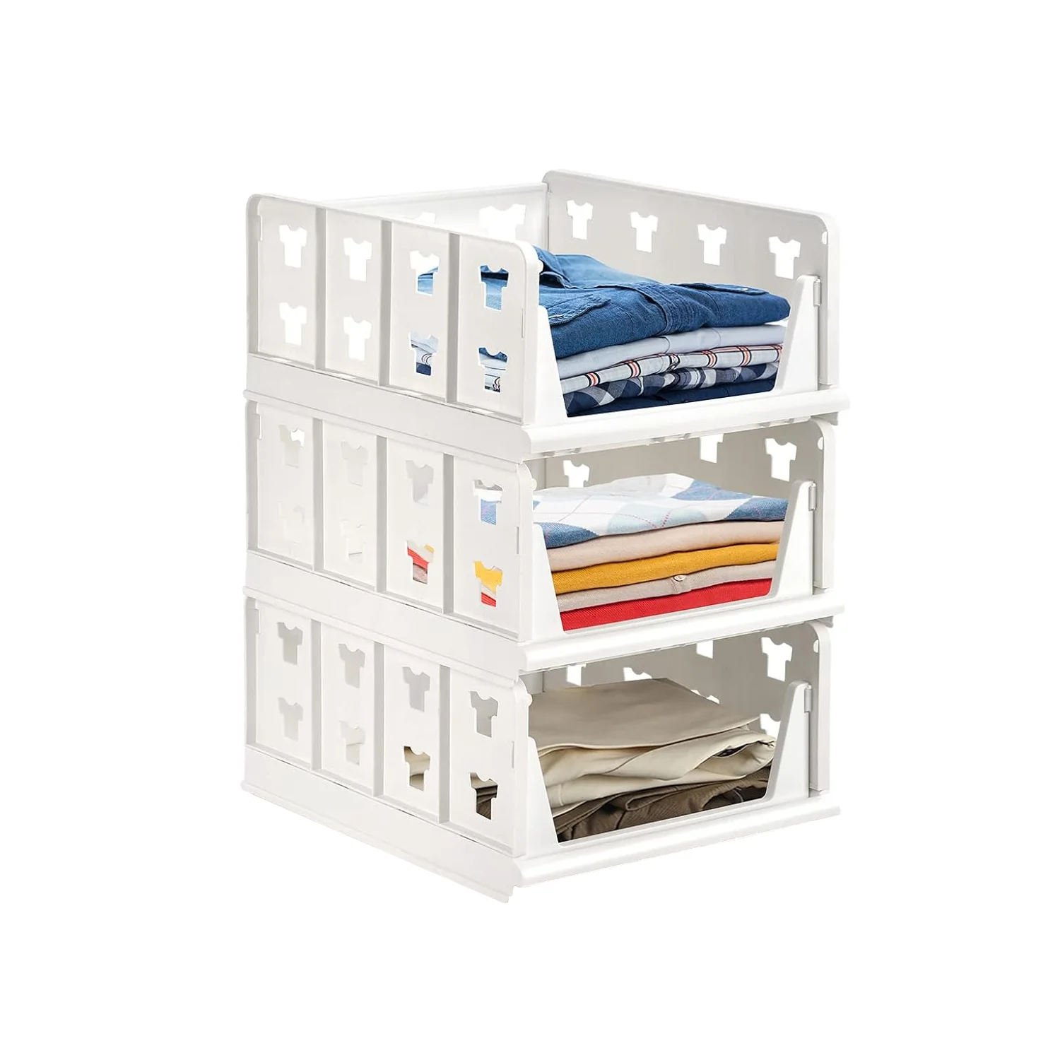Stackable Storage Organizer – 3 Layer Foldable Utility Cart | Organivo - Image 4