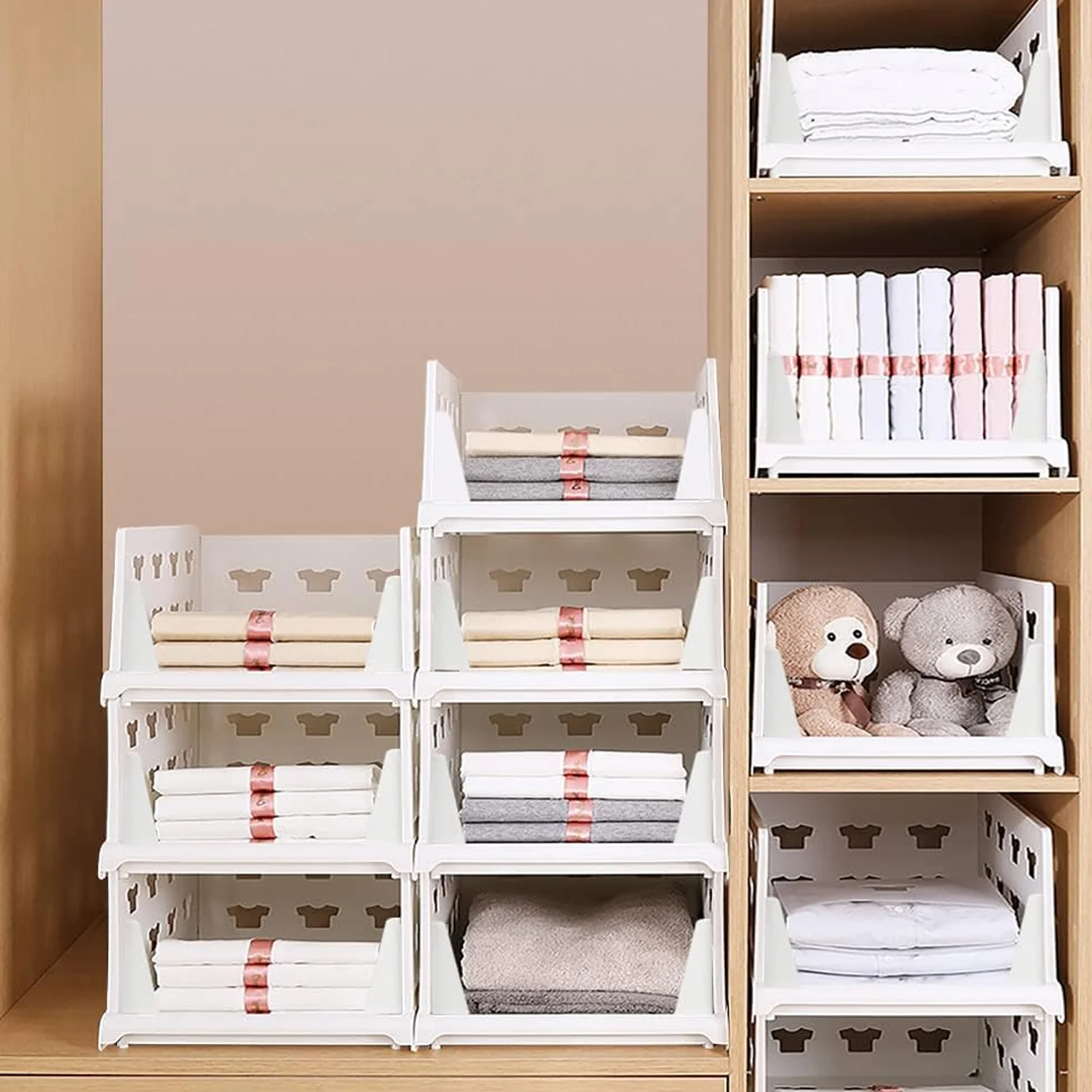 Stackable Storage Organizer – 3 Layer Foldable Utility Cart | Organivo - Image 5