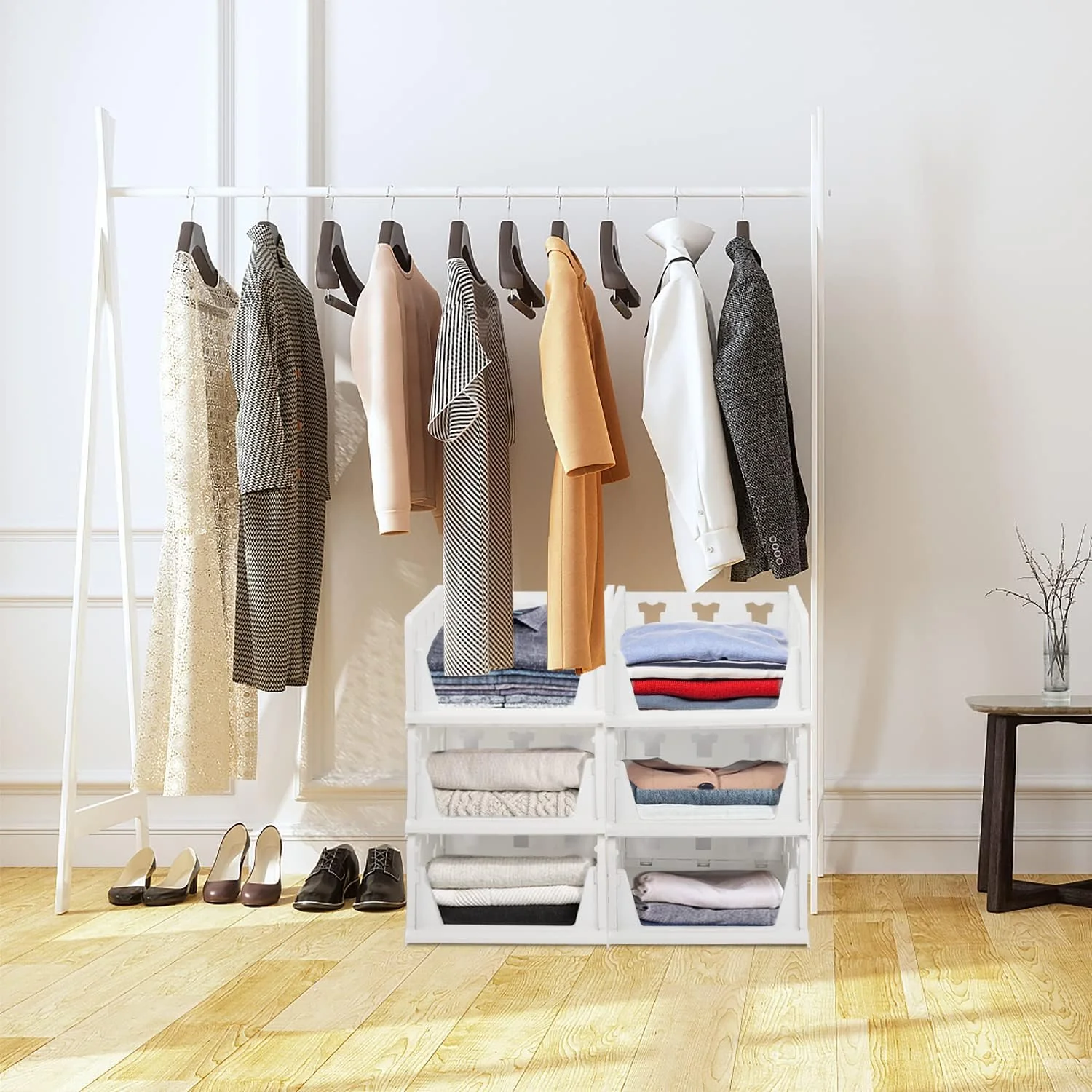 Stackable Storage Organizer – 3 Layer Foldable Utility Cart | Organivo - Image 7