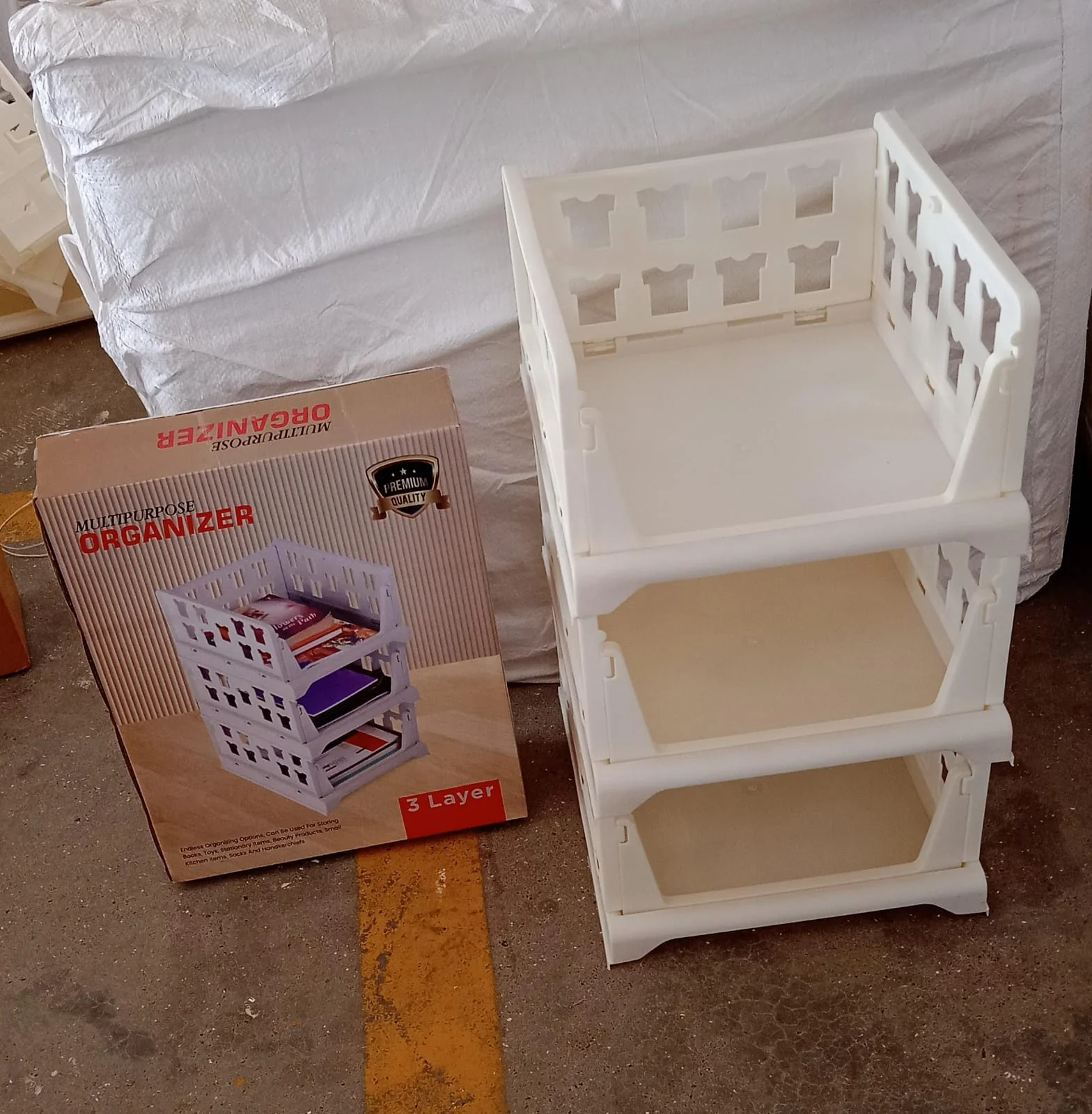 Stackable Storage Organizer – 3 Layer Foldable Utility Cart | Organivo - Image 9