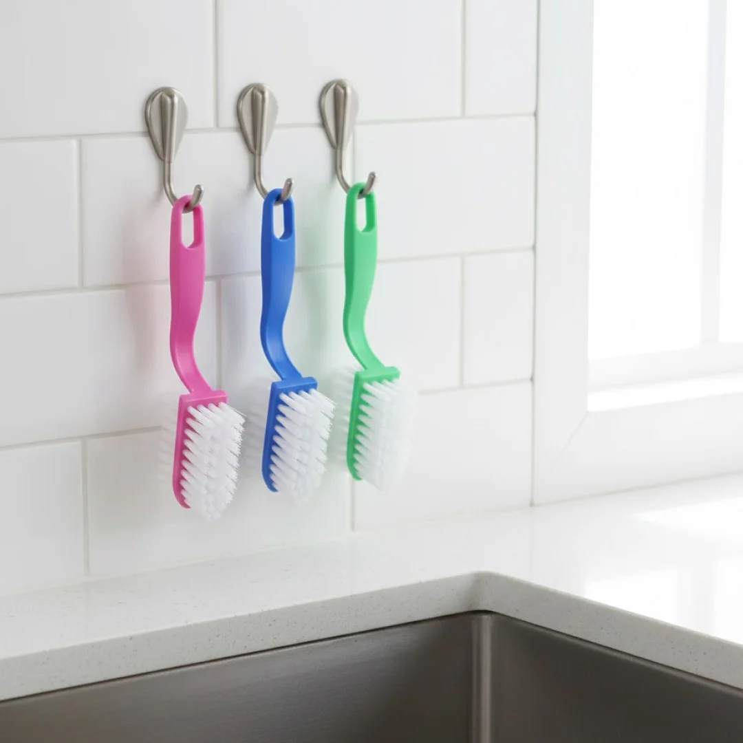 Kitchen Cleaning Brush Set – 3-Pc Multi-Purpose | Velvet Wipe - Image 2