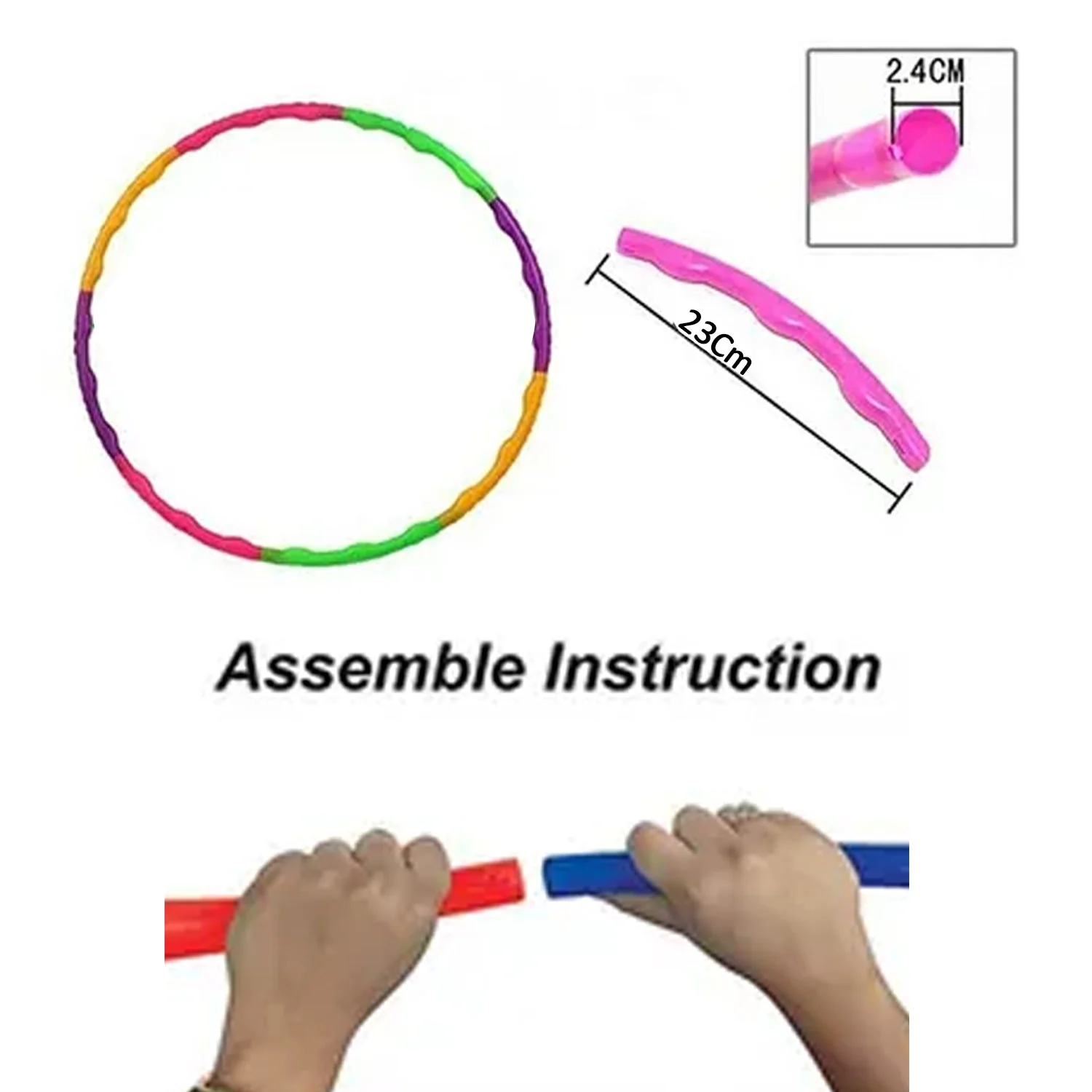 Hula Hoop Exercise Ring – Interlocking & Adjustable for All Ages | FitFuzion - Image 7