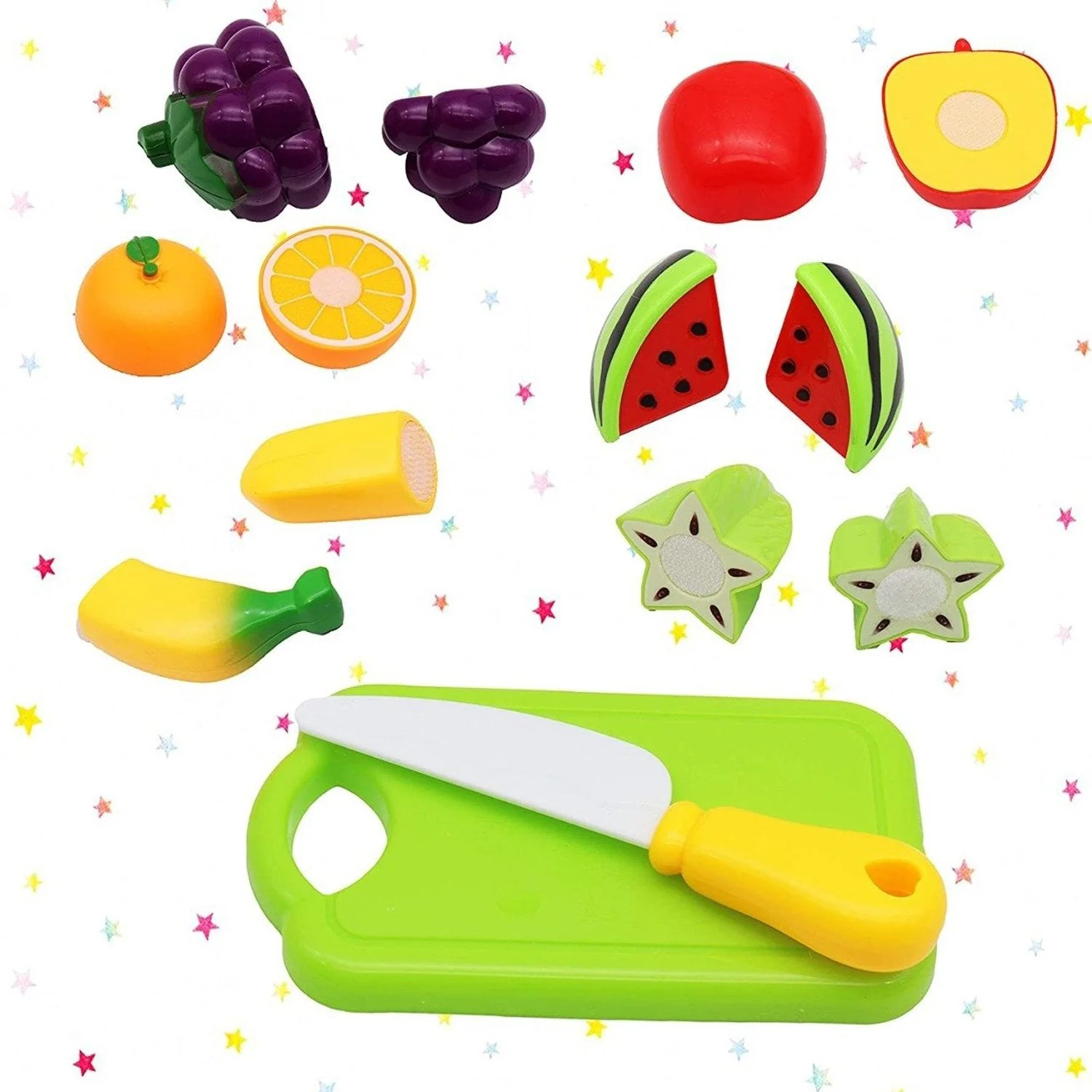 Sliceable Play Food Set – Realistic Fruits & Veggies | Gamevana - Image 8
