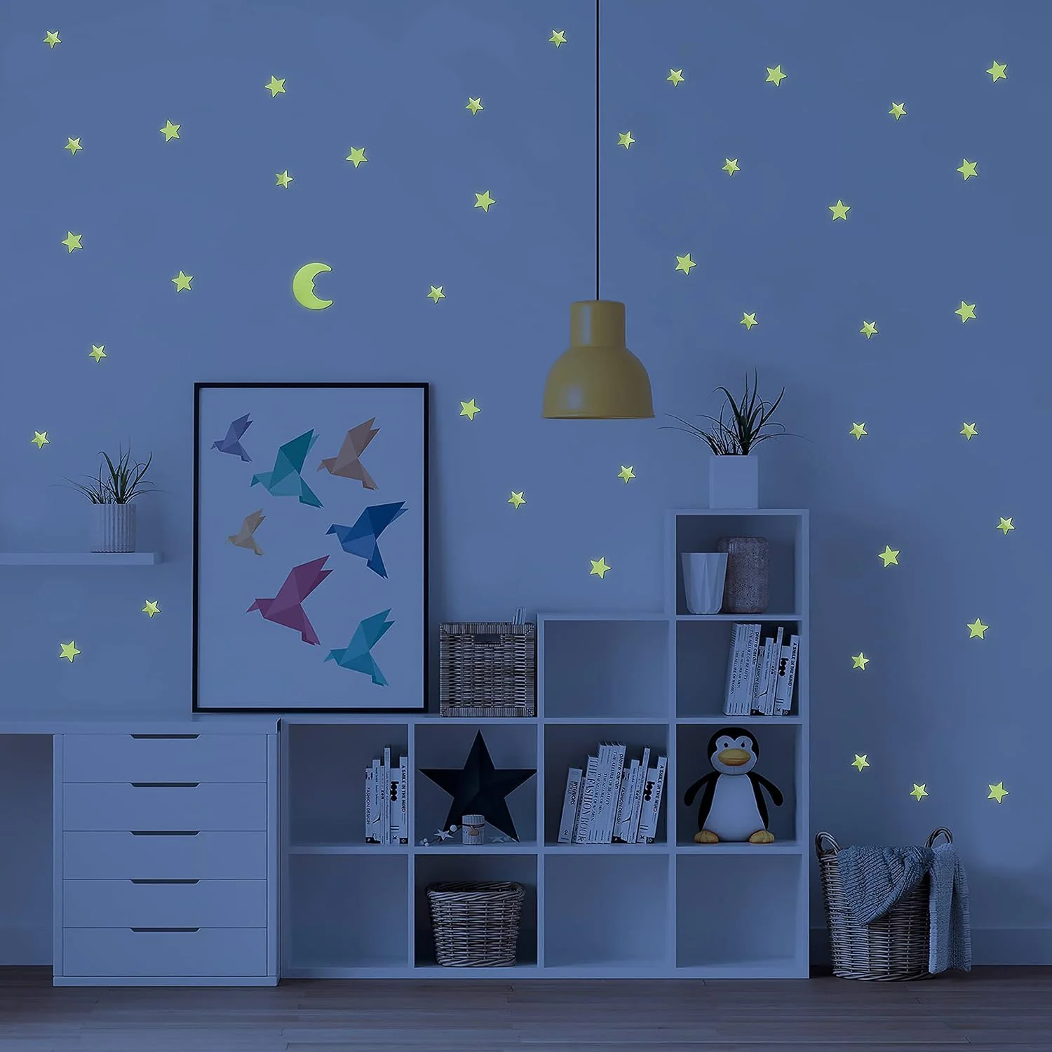Glow in the Dark Wall Stickers – Star & Moon for Kids' Rooms | Gamevana - Image 3