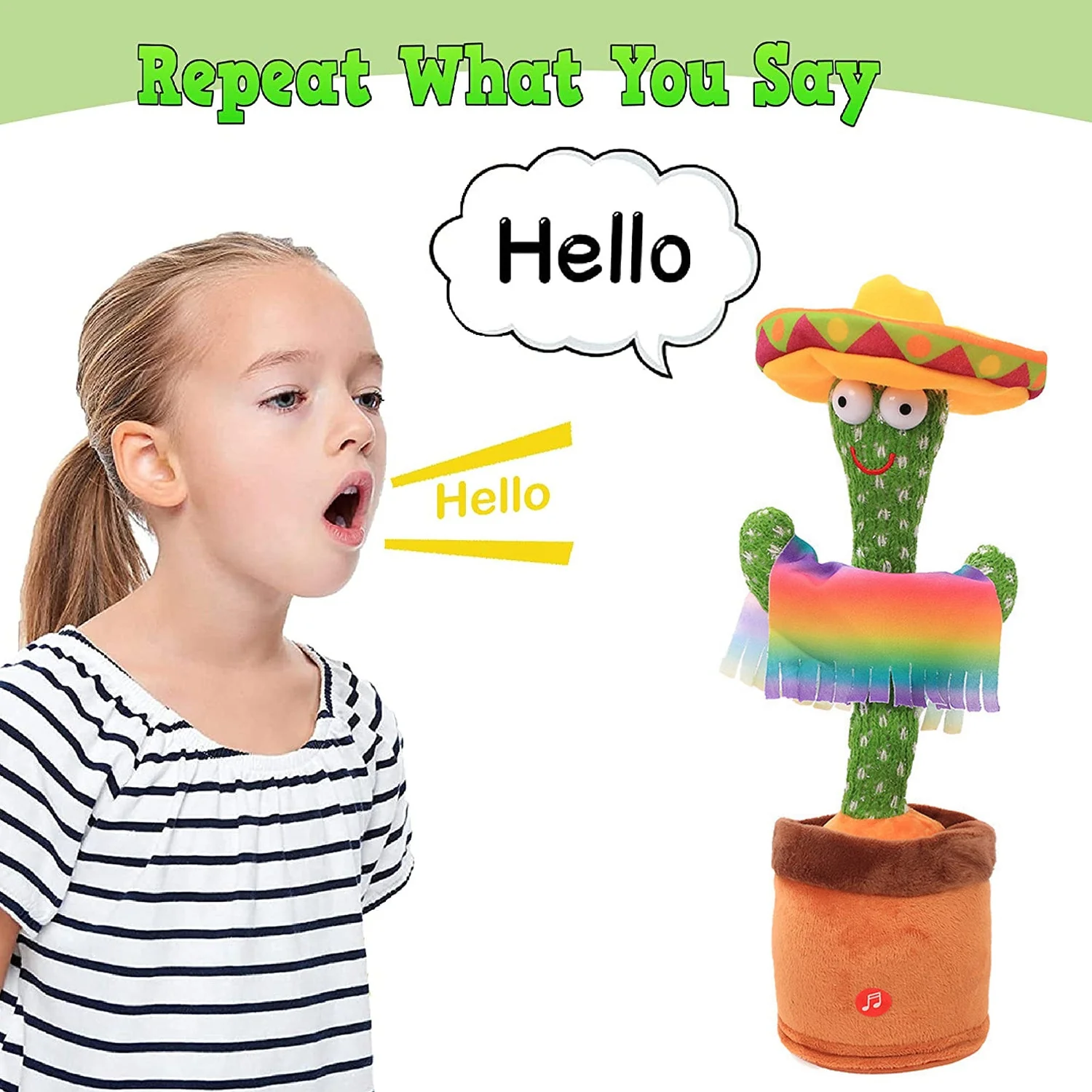 Dancing Cactus Toy – Talking & Singing Plush | Little Learners - Image 5