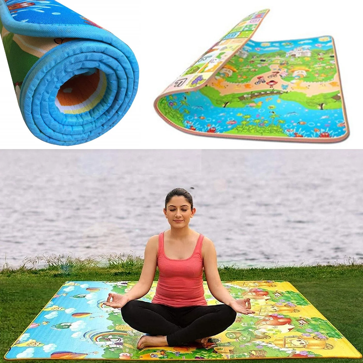 Baby Play Mat – Waterproof Double-Sided 120x180 cm | Mini Bubbles - Image 3