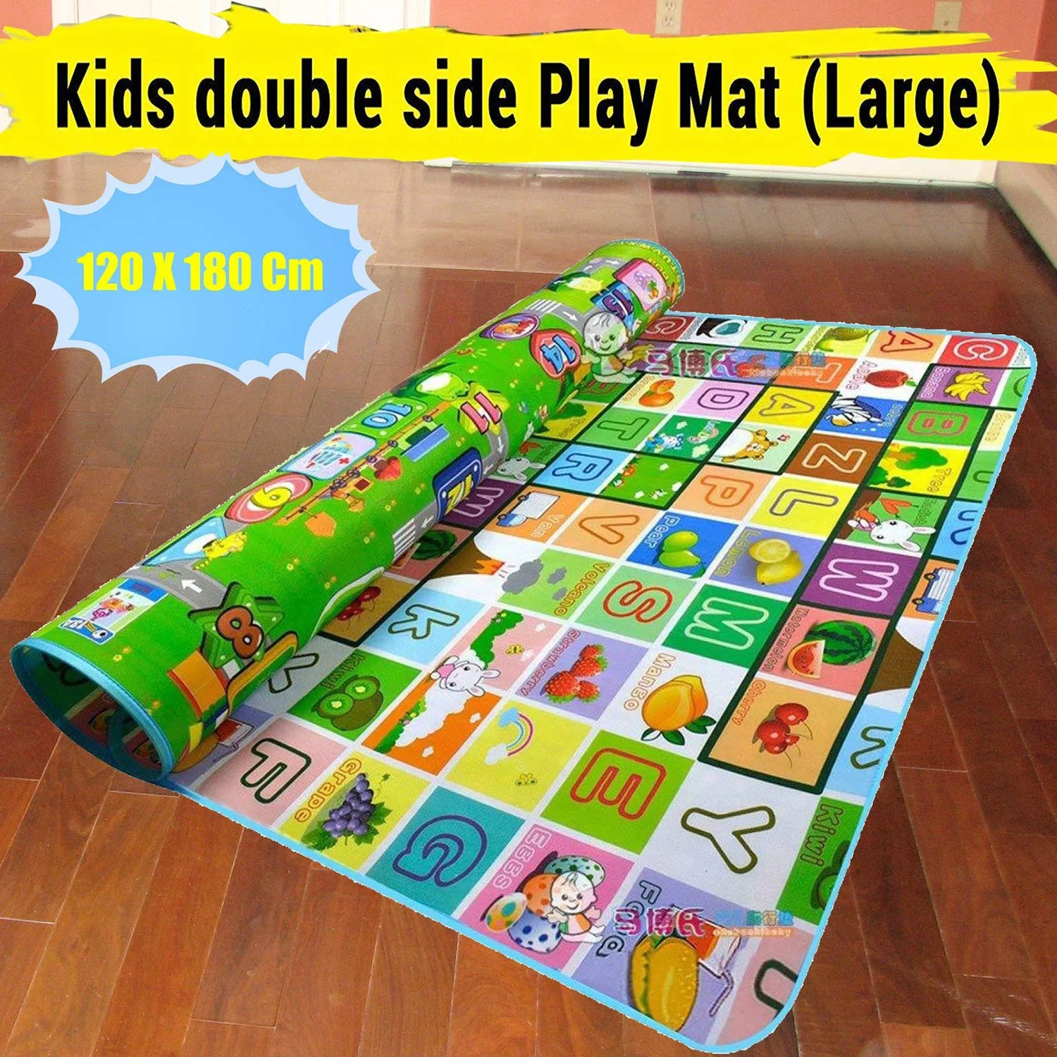 Baby Play Mat – Waterproof Double-Sided 120x180 cm | Mini Bubbles - Image 5