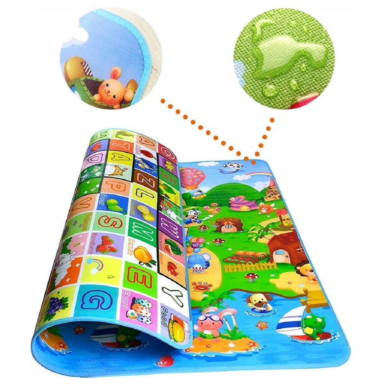 Baby Play Mat – Waterproof Double-Sided 120x180 cm | Mini Bubbles - Image 7