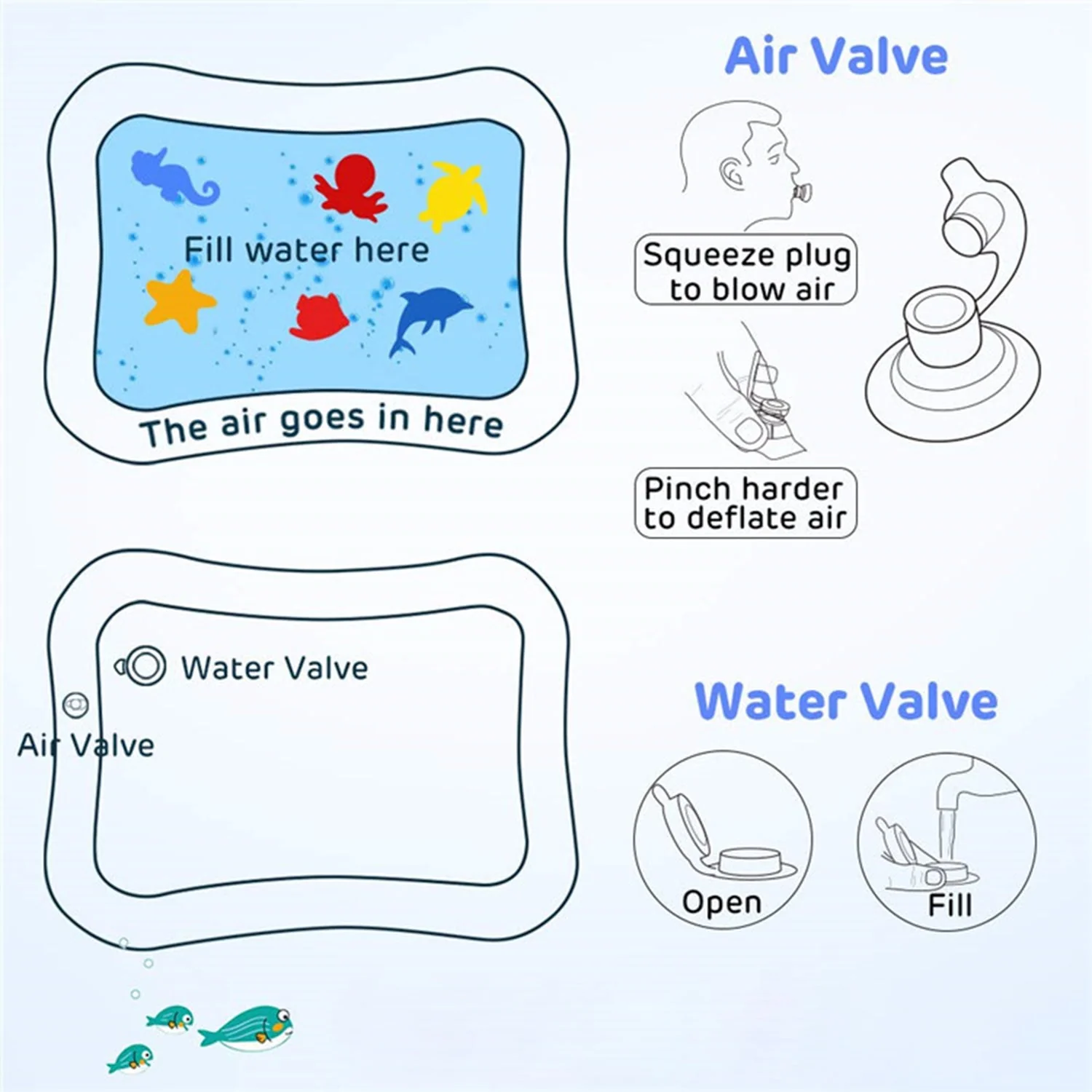 Baby Water Mat – Inflatable Tummy Time Play Mat | Little Learners - Image 6