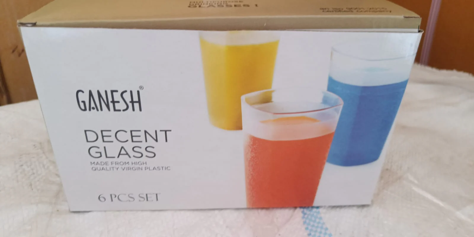 Unbreakable Plastic Drinking Glasses – 350ml Set of 6 | Ganesh - Image 13