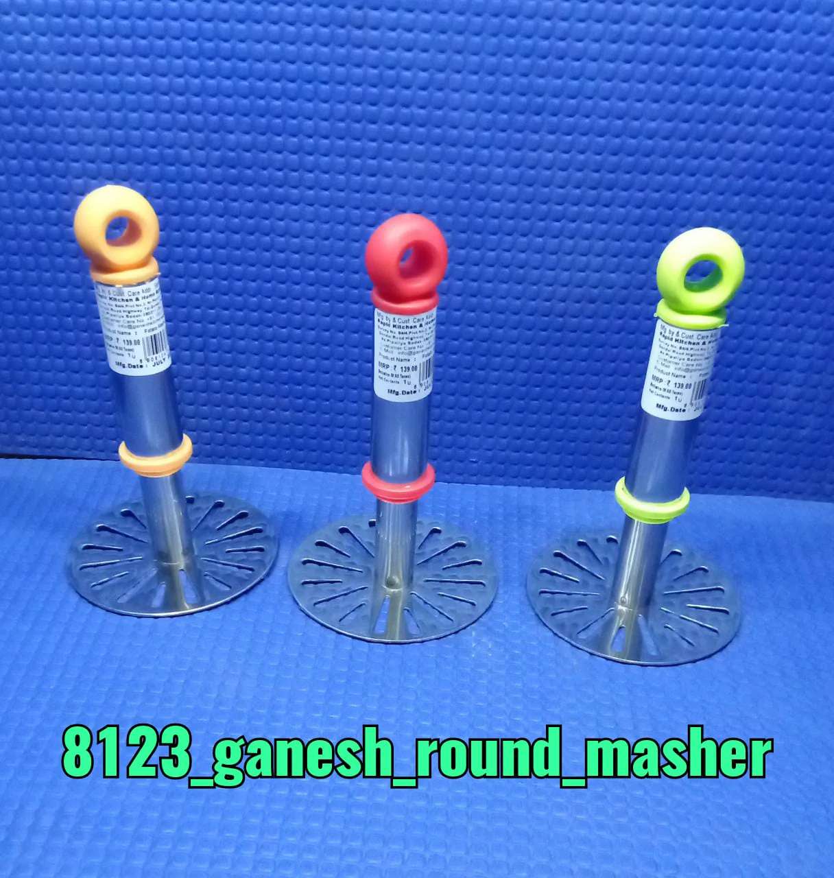 Potato Masher – Stainless Steel with Plastic Handle | Ganesh - Image 9