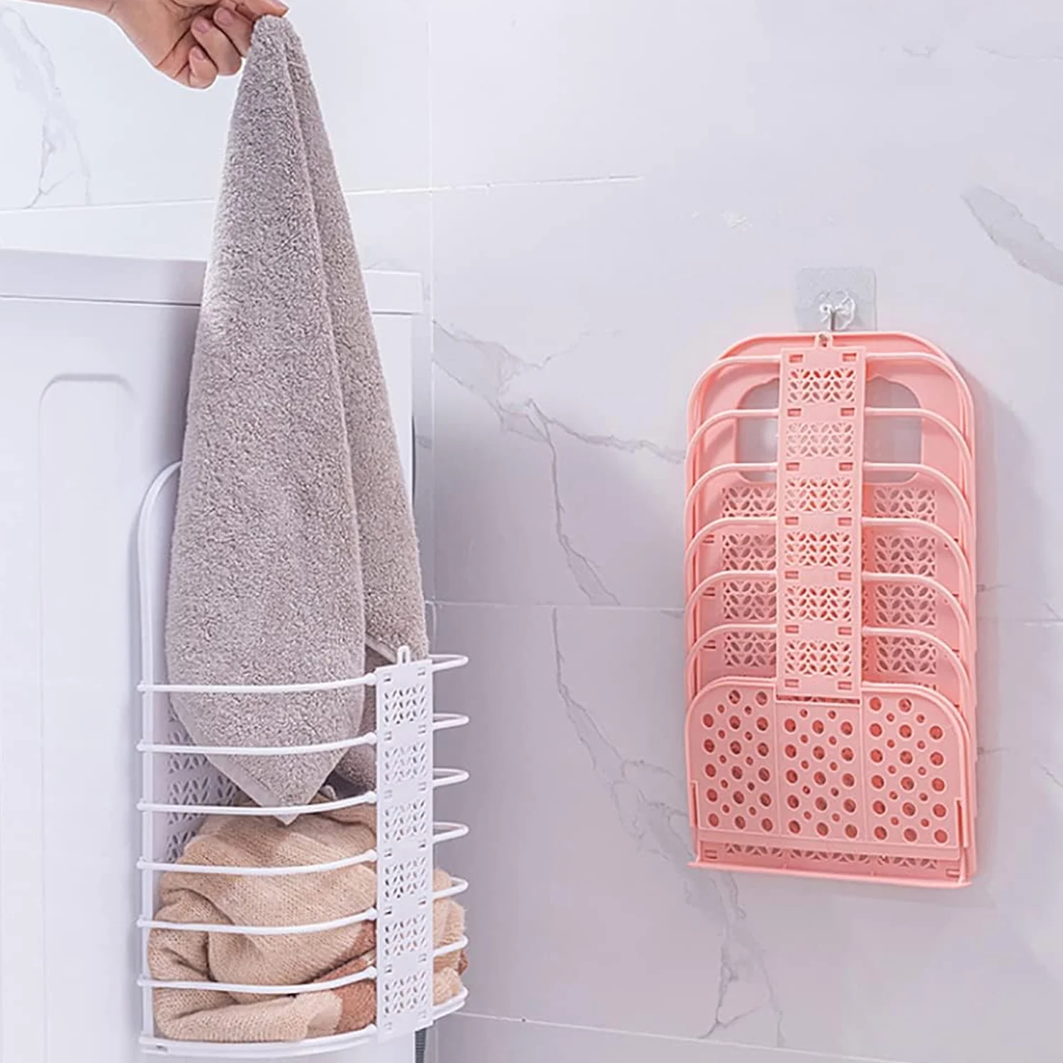 Wall Hanging Laundry Basket – Collapsible & Space-Saving | Organivo