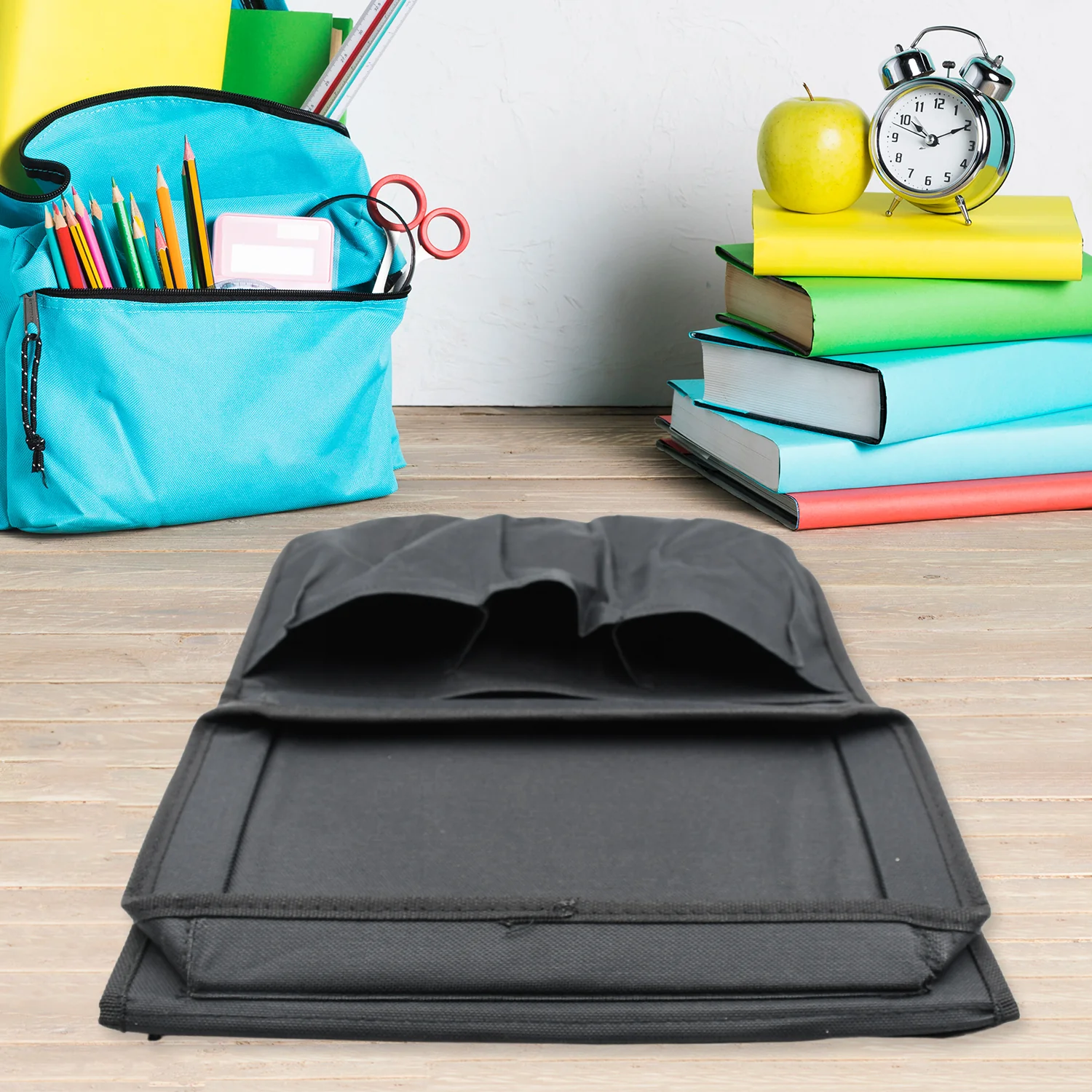 Sofa Armrest Organizer – Black Storage Caddy with Tray | Organivo - Image 6