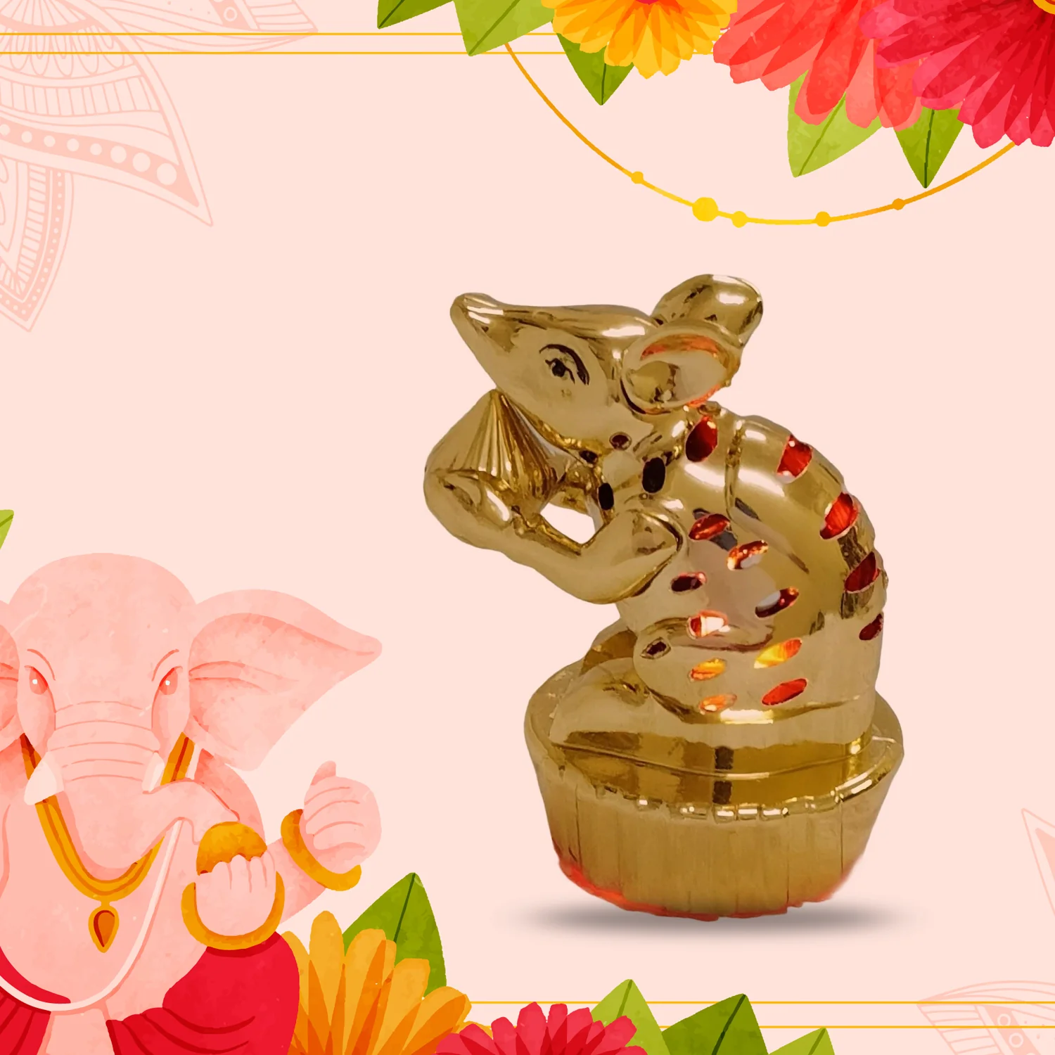 LED Mushak – Multicolour Festive Light for Ganpati | Styleva - Image 4